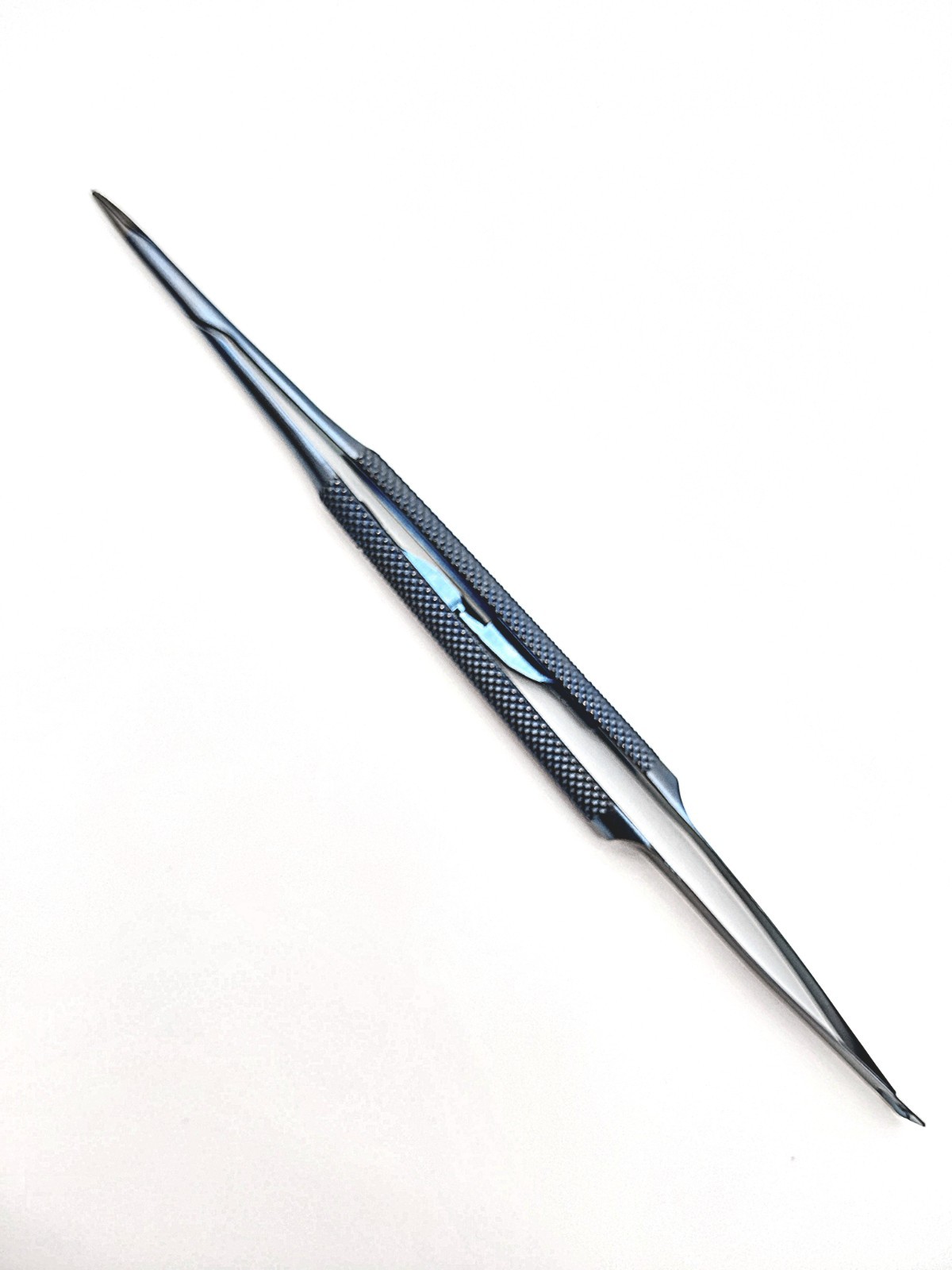 Scanlan 3003-174 Jacobson Micro Needle Holder Curved Diamond Dust Titanium