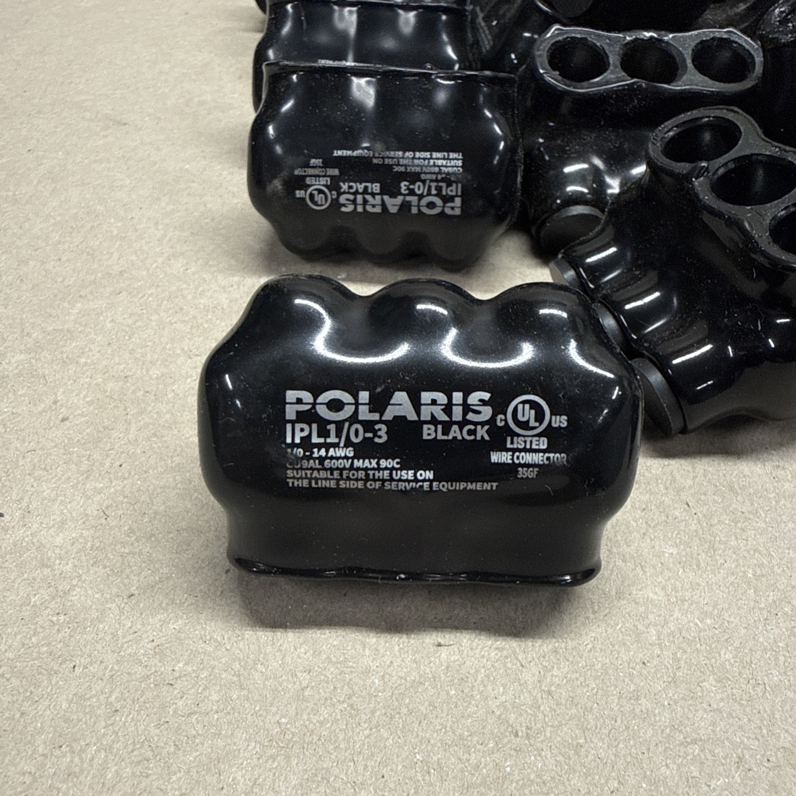 Polaris IPL1/0-3 Black Multi Terminal Connector (Lot Of 81)