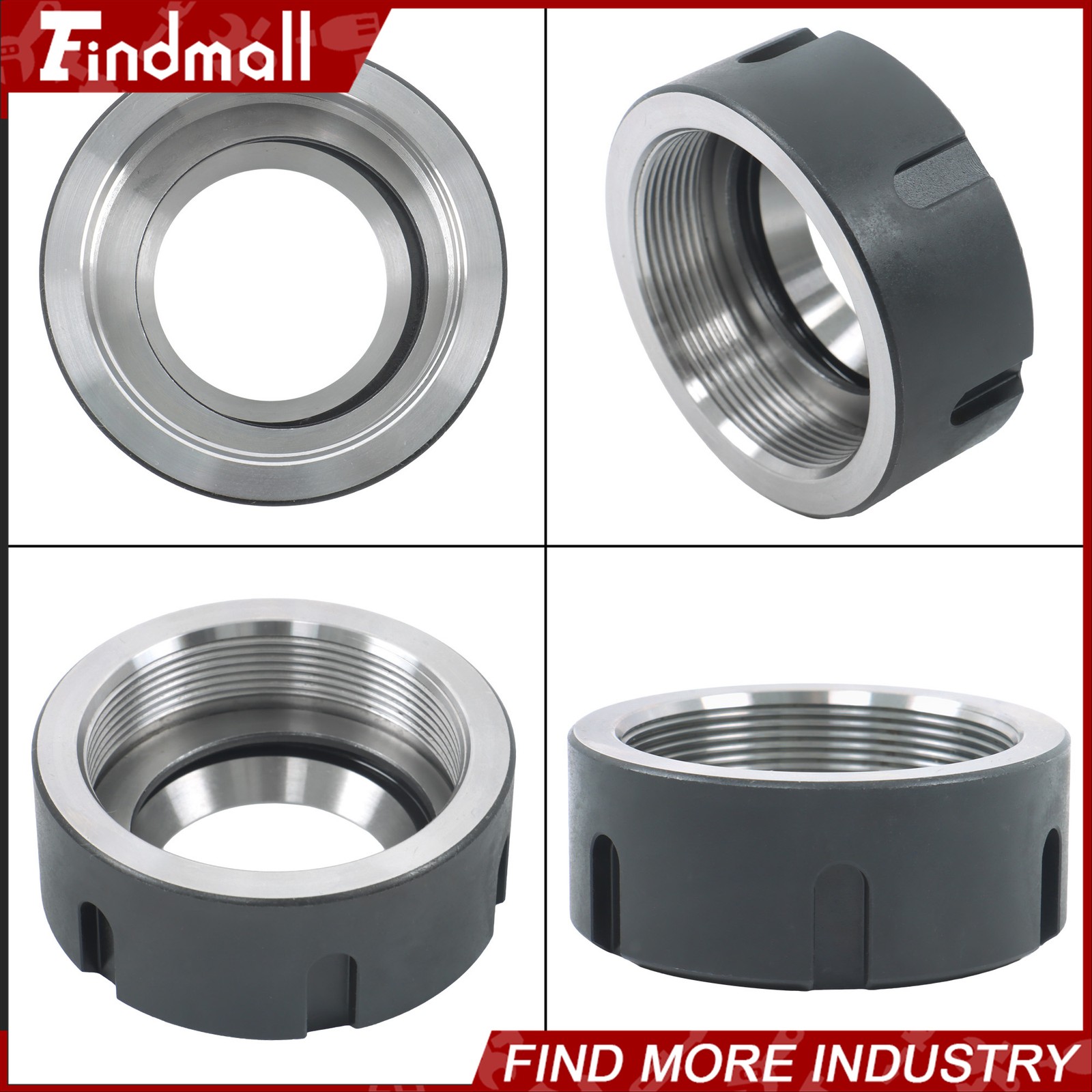 Findmall Precision ER40 Ball Bearing Collet Nut for Tool Holder
