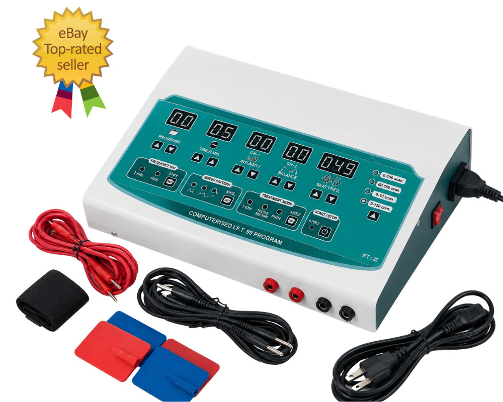 Best IFT Interferential Therapy Unit Multi Physical Therapy Digital Machine New