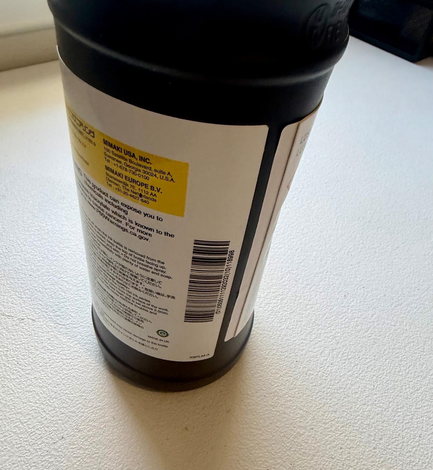 Genuine Mimaki LUS-150 Light Cyan UV Ink 1000ml – Exp 02/2026