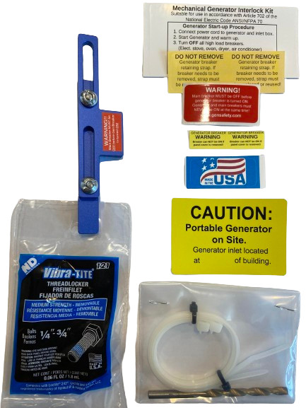 Eaton / Cutler Hammer Generator Interlock Kit BR-100 for 100A and 125A Panels