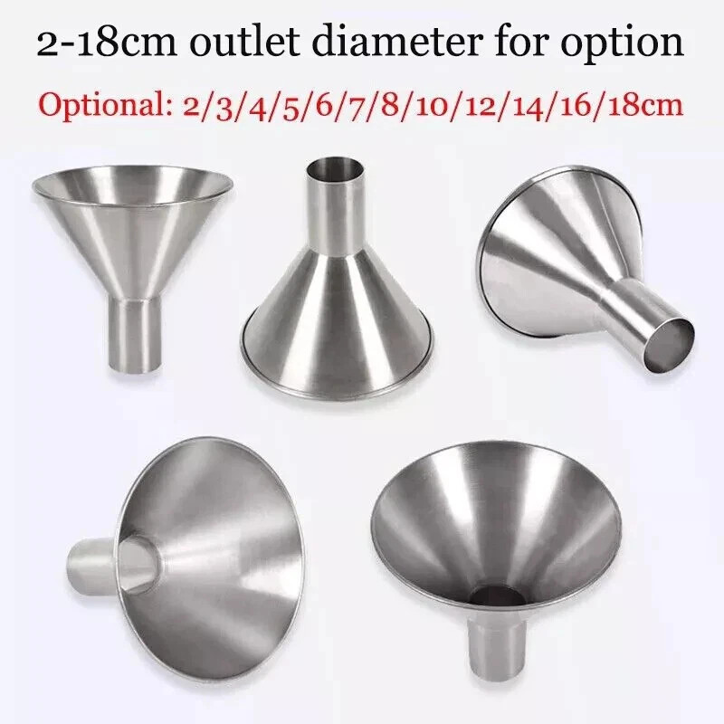 Stainless Steel Feeding Hopper with Support Stand Manual Filling Package Funnel