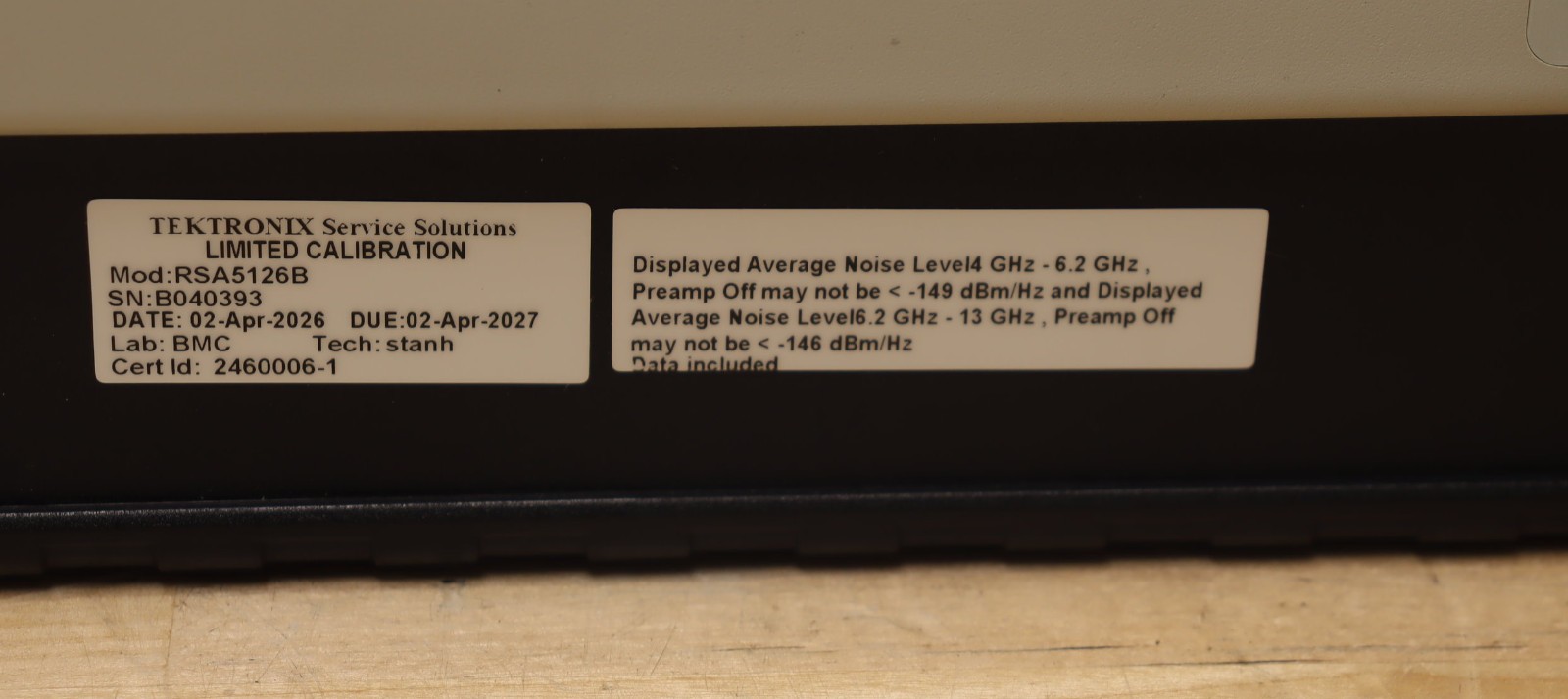 Tektronix RSA5126B Real-Time Signal and Spectrum Analyzer 1Hz-26.5GHz LOADED Opt