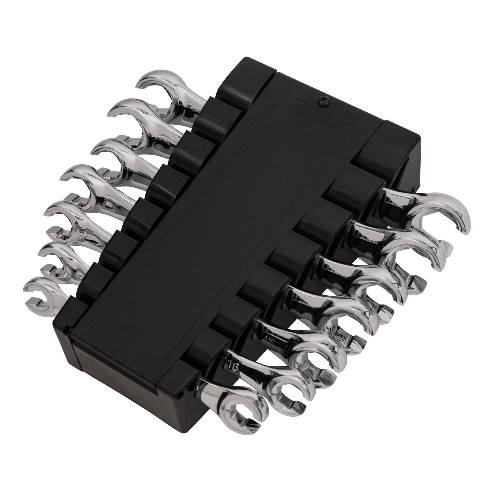 STEELMAN PRO 7-Piece Metric and SAE 6-Point Flare Nut Wrench Set 78323