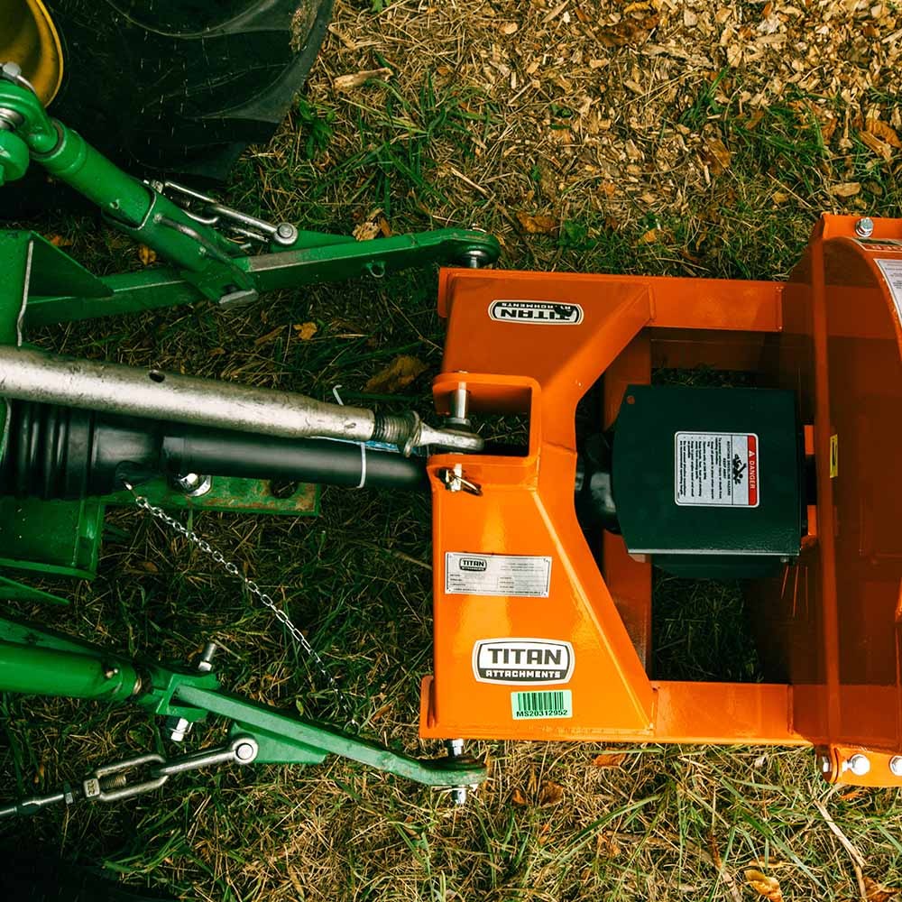 Titan Attachments 3 point PTO Driven 4″x 10″ Wood Chipper Shredder Mulcher
