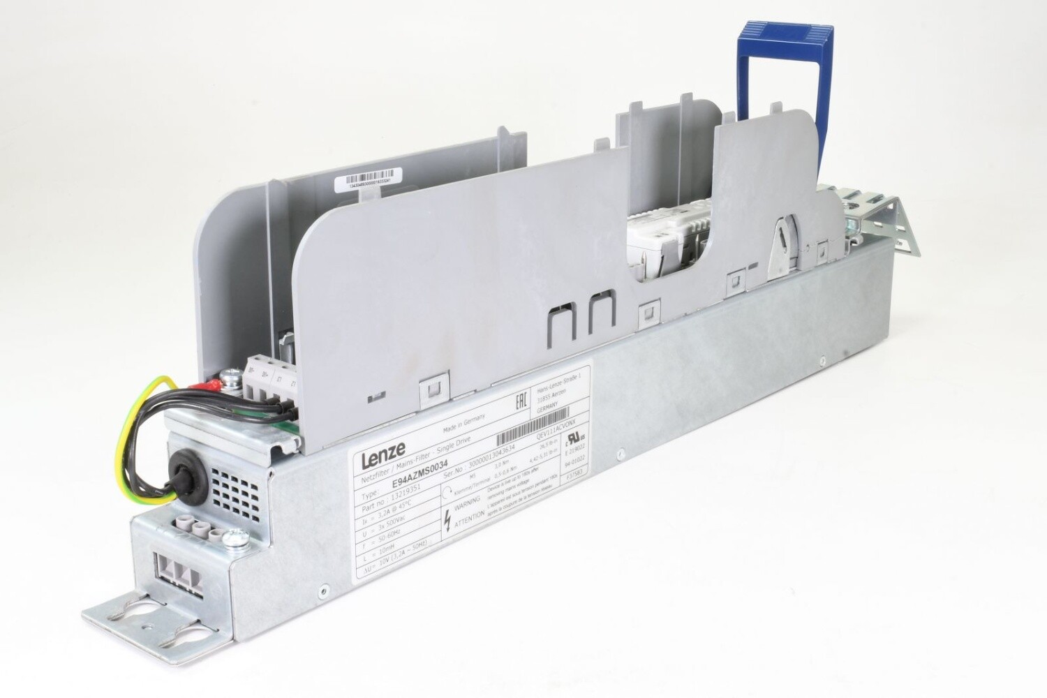 LENZE E94AZPS0034N + E94AZMS0034 + E94AZHX0051, Backplane with accessories