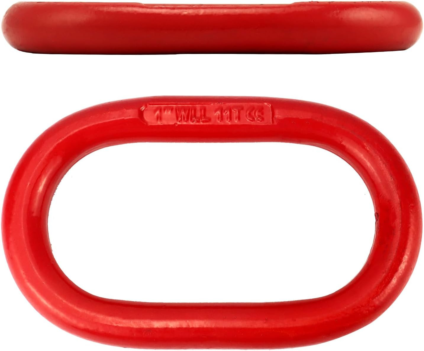 1in G80 Oblong Master Link 24250 lb Steel Chain Lifting Ring Rigging Hoist HD