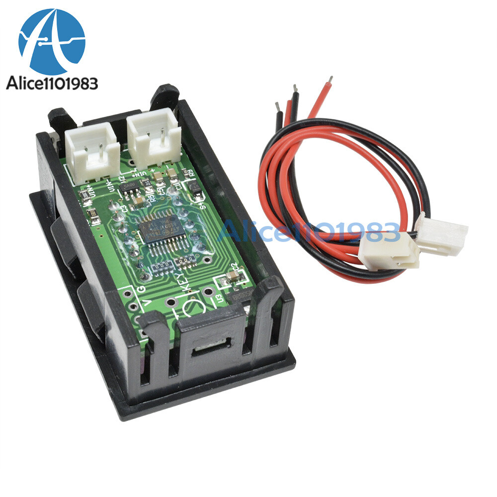 Red LED 5 Digit DC 0-4.3000-33.000V Digital Voltmeter Voltage Meter Car Panel