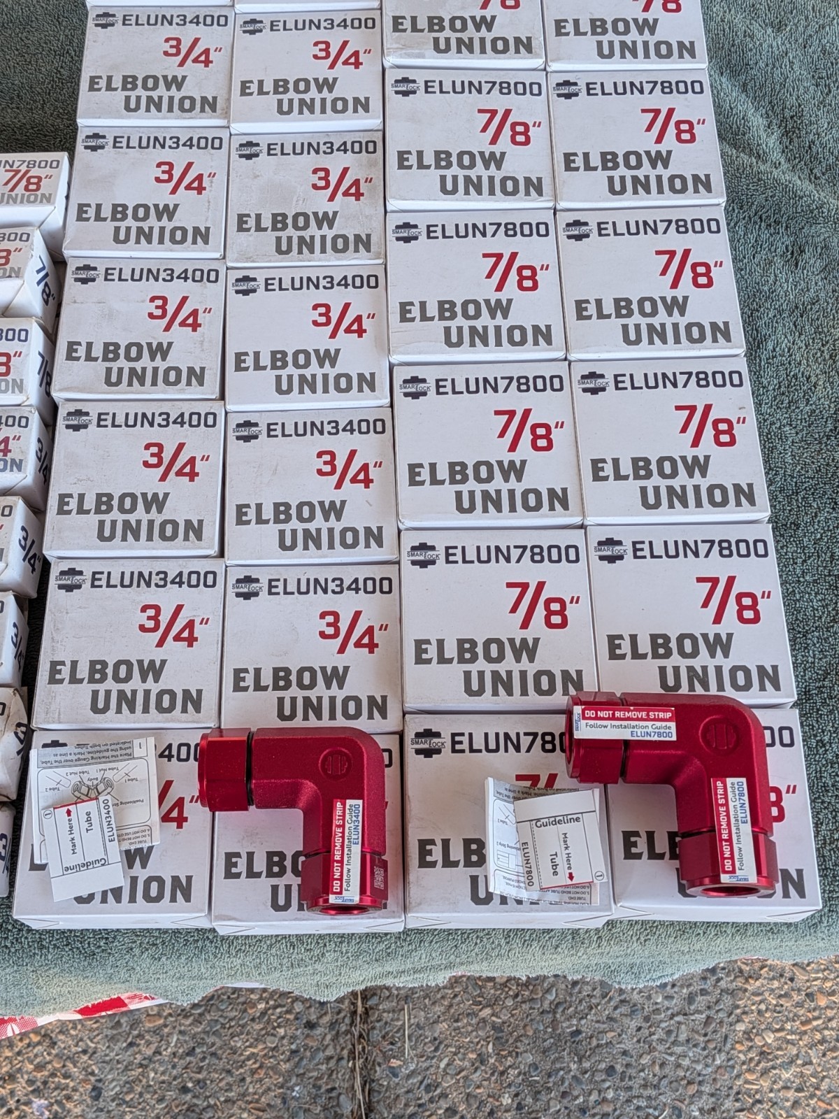 SmartLock HVAC Refrigeration Fittings Mixed Lot 54pc Lot 3/8 5/8 3/4 7/8