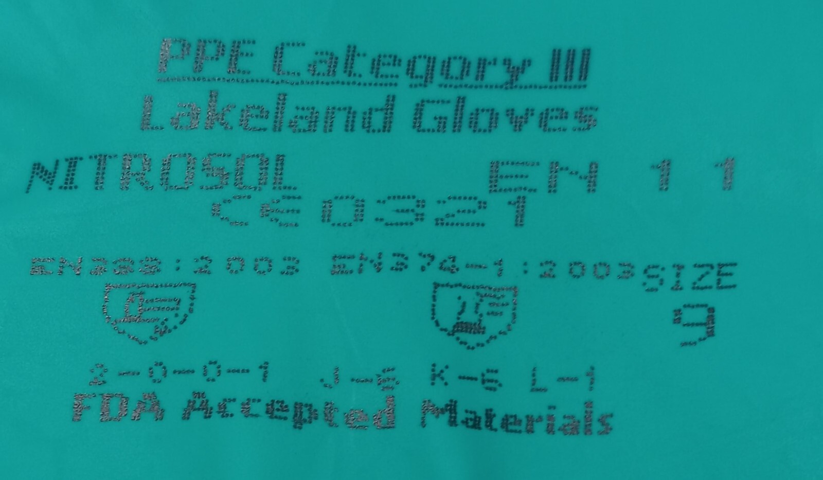 Lot of 6 Pair Lakeland Industrial Chemical Resistant Nitrosol Gloves Size 9