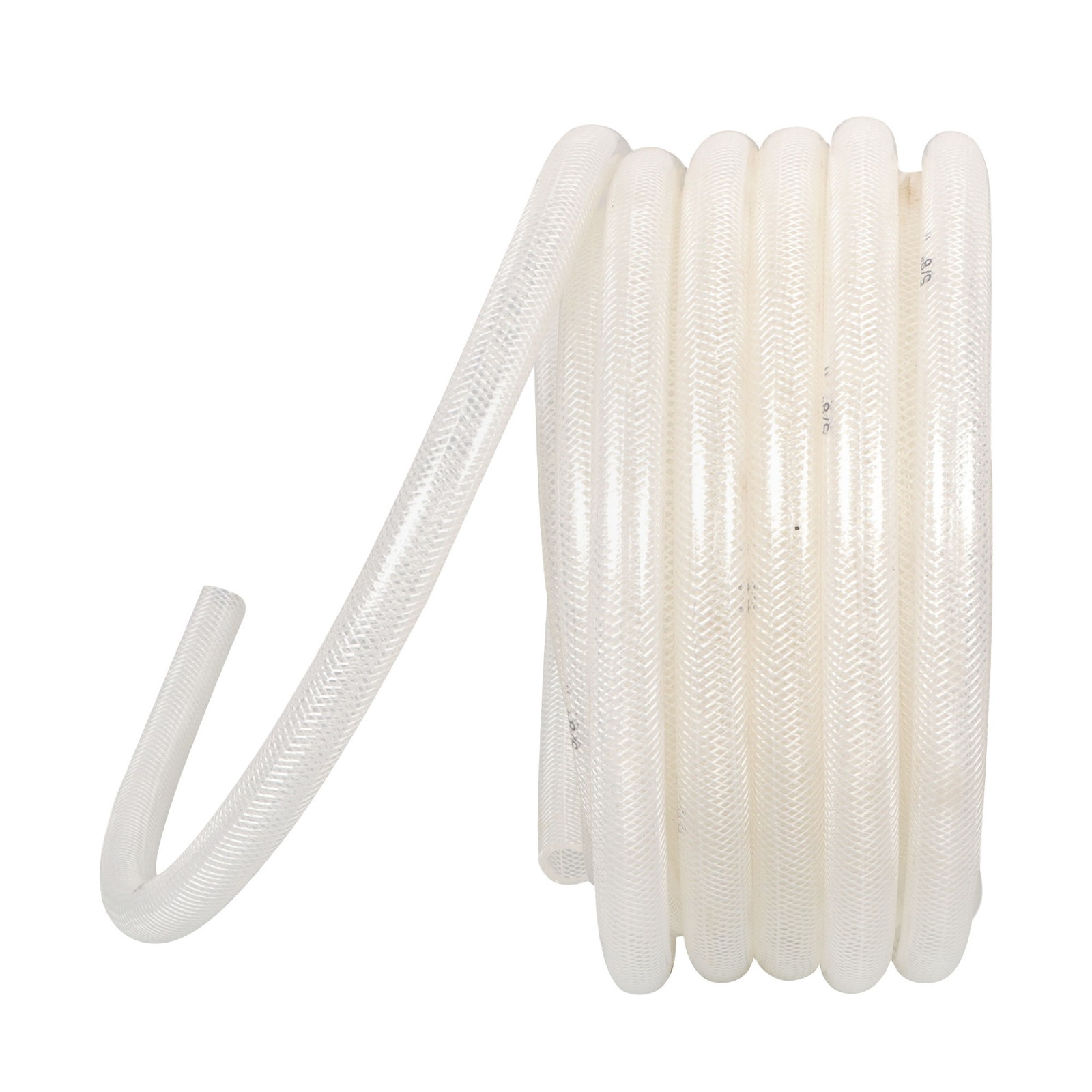 5/8″ ID x 7/8″ OD 50ft High Pressure Clear Braided PVC Hose, Heavy Duty Flexible