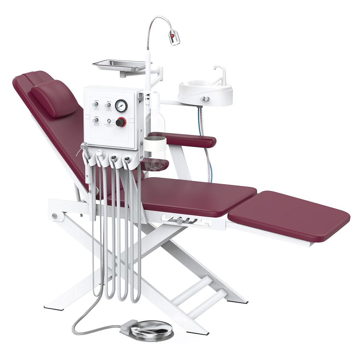Portatile Dental unidad móvil de entrega de succión compresor de aire /Silla