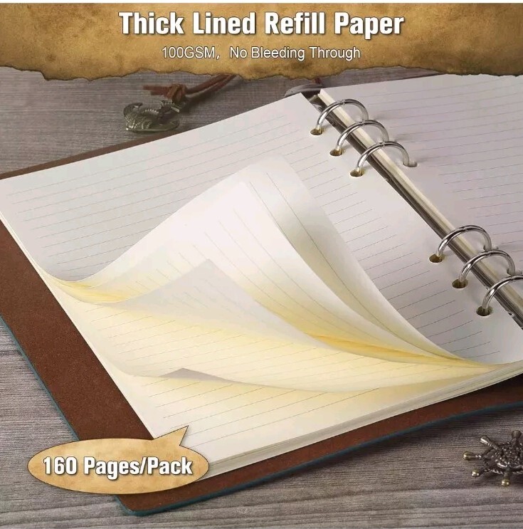 Maleden Timeless Refillable Leather Journal Traveler Notebook Sketchbook
