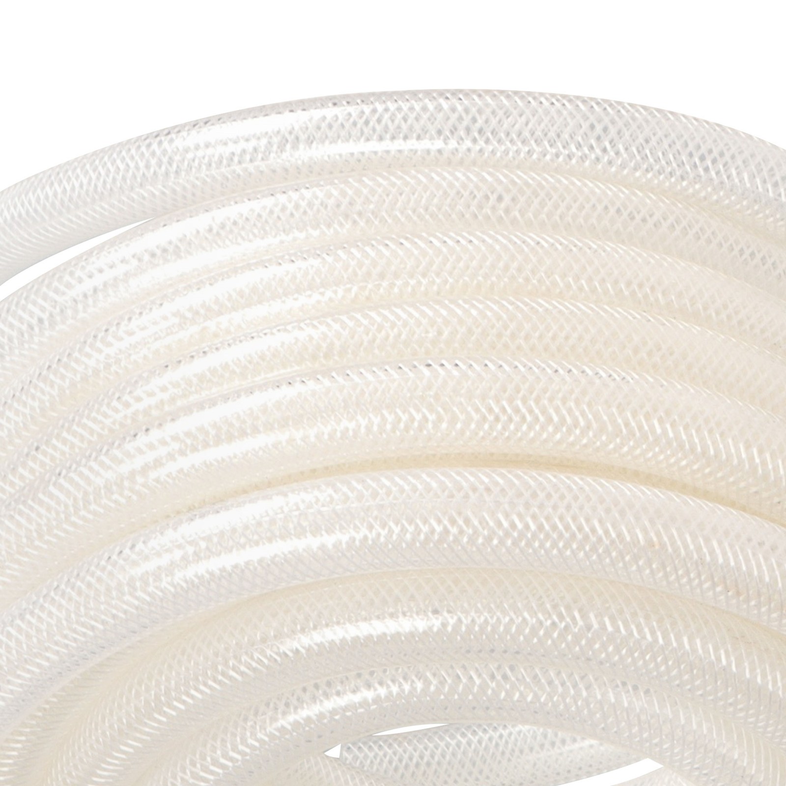 5/8″ ID x 7/8″ OD 50ft High Pressure Clear Braided PVC Hose, Heavy Duty Flexible