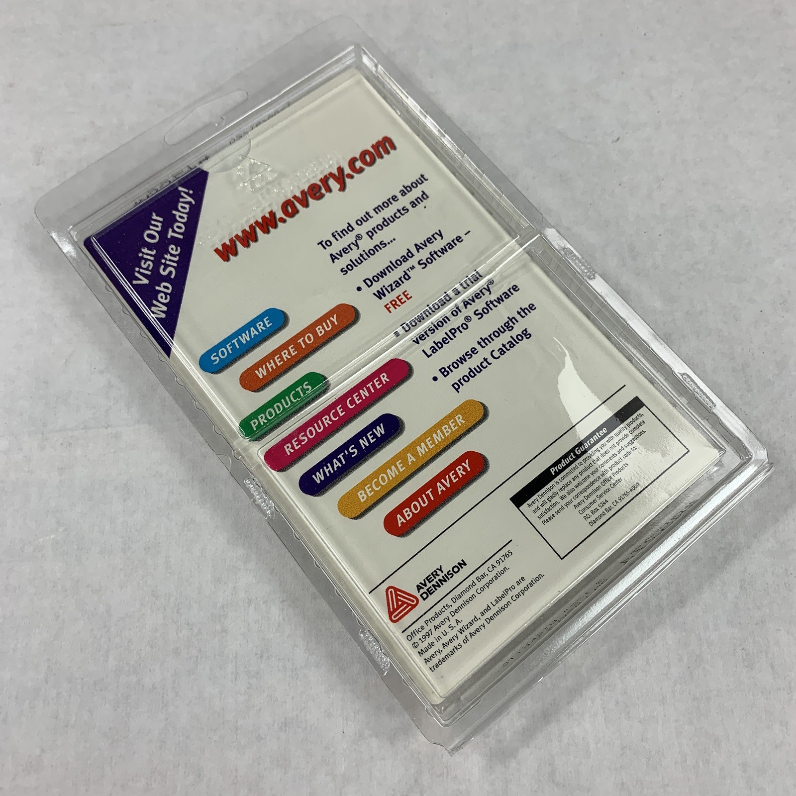 Avery 05274 3.5″ Diskette Labels 80 Label Vintage Multiple Colors New SEALED OEM