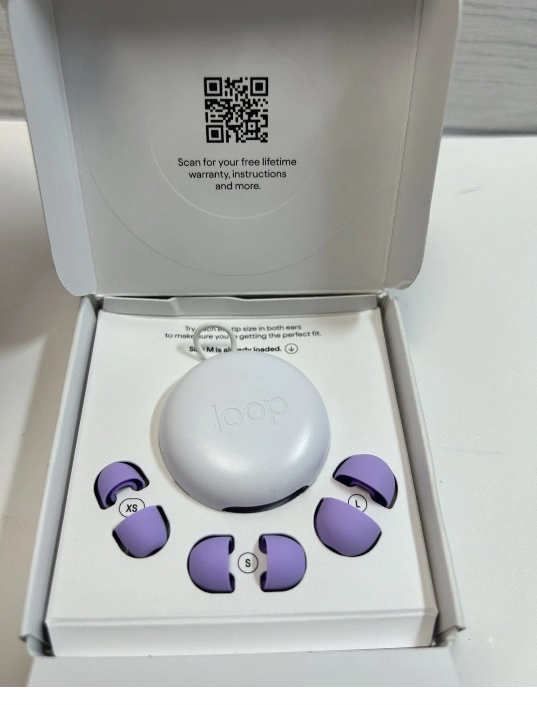 Loop Quiet 2 Ear Plugs For Noise Reduction – 14dB – Color – Violet – Open Box