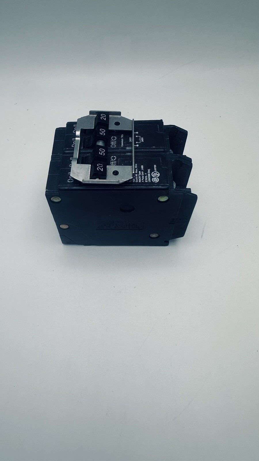 Eaton Cutler-Hammer BQ220250 Type BR 20A/50A 4-Pole Quad Circuit Breaker