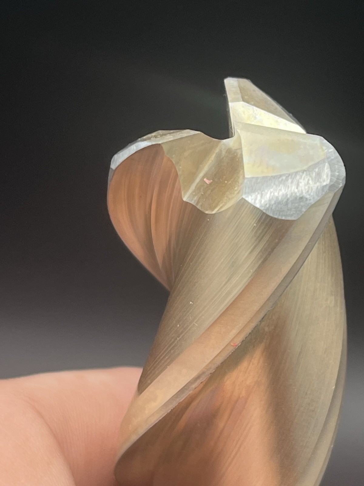 Accupro 65249633 1” Solid Carbide Corner Radius End Mill 3FL 5” LOC 8” OAL
