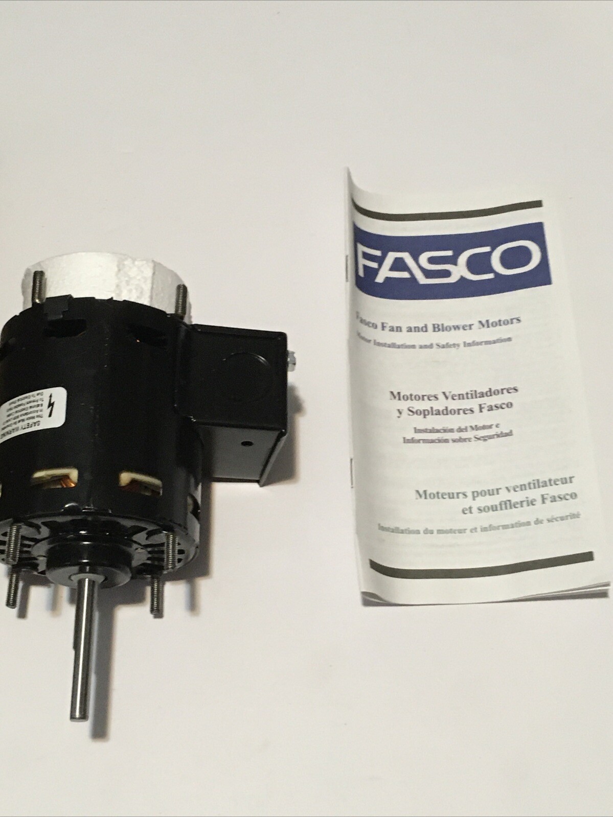 FASCO D1142 Motor,1/15 HP,1500/1300 rpm,3.3,115/230V 48GN51