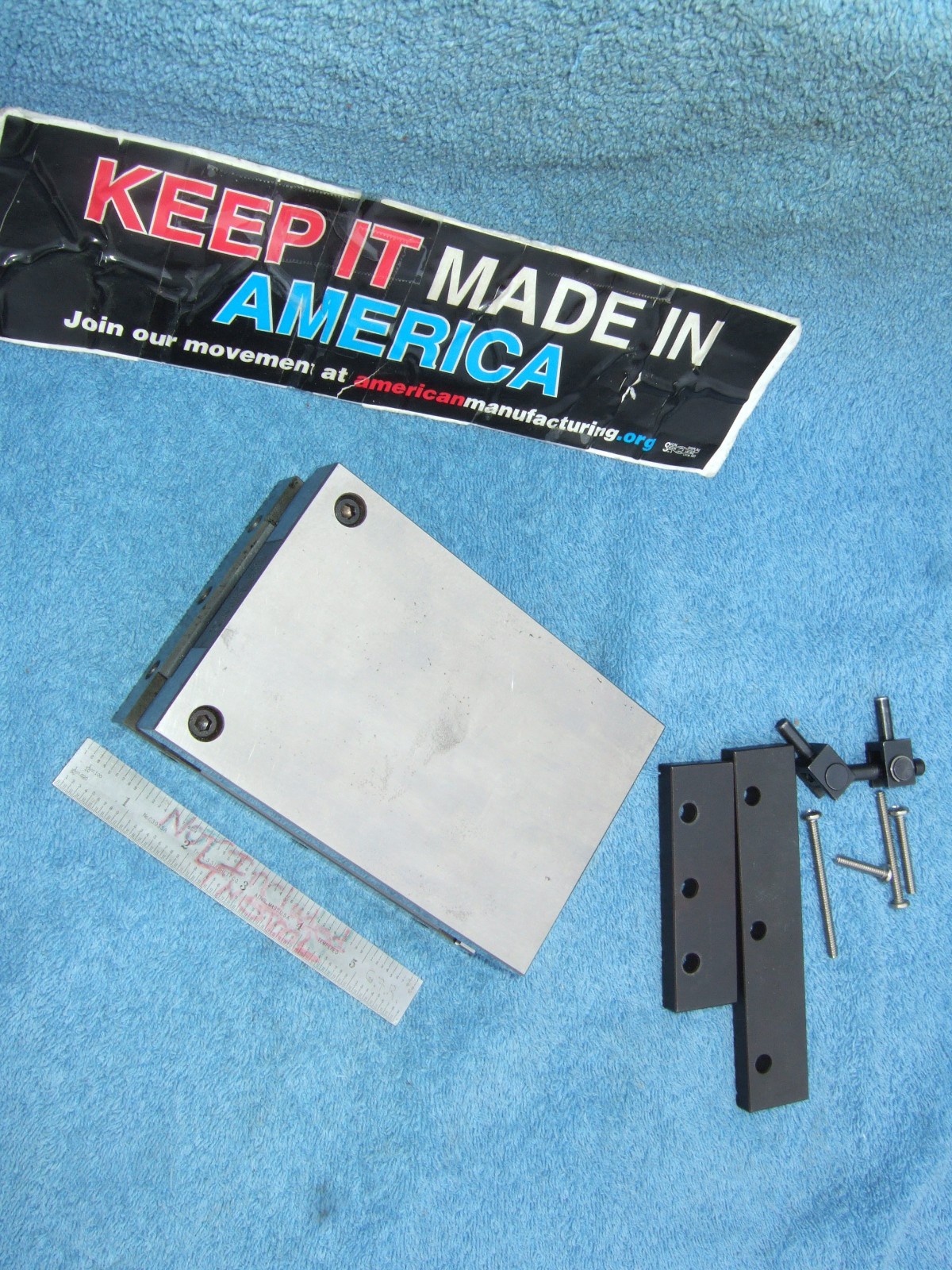HERMANN SCHMIDT PNM4X6 Single Angle Adjustable Sine Plate Used $1150 WHEN NEW QA