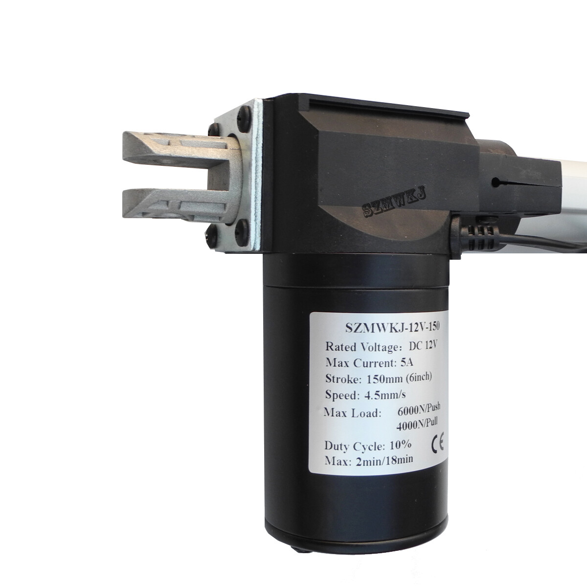 Heavy Duty 6″ inch Stroke Linear Actuator 6000N 1320Lbs Lift DC 12V Motor 150mm