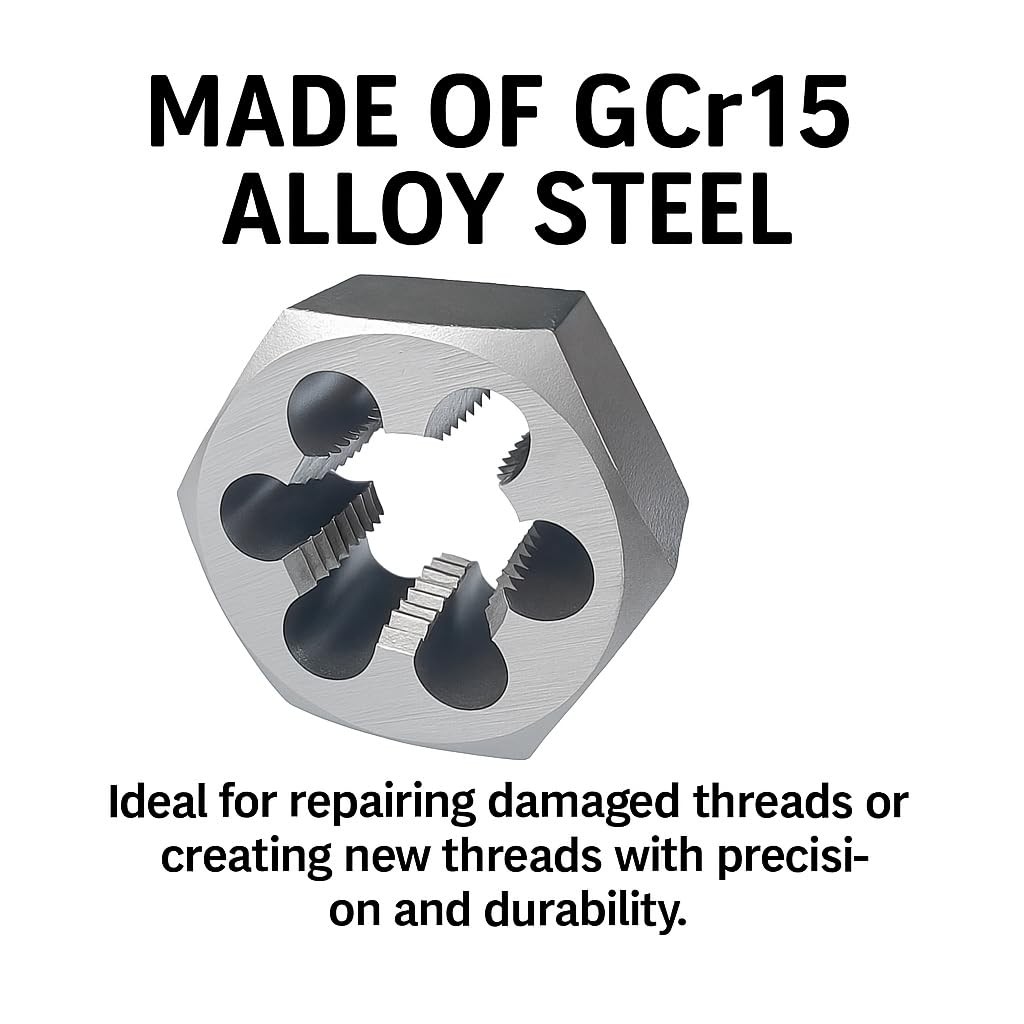 M12 x 1.25 Metric Tap and Die Set HSS Machine GCr15 Alloy M12x1.25