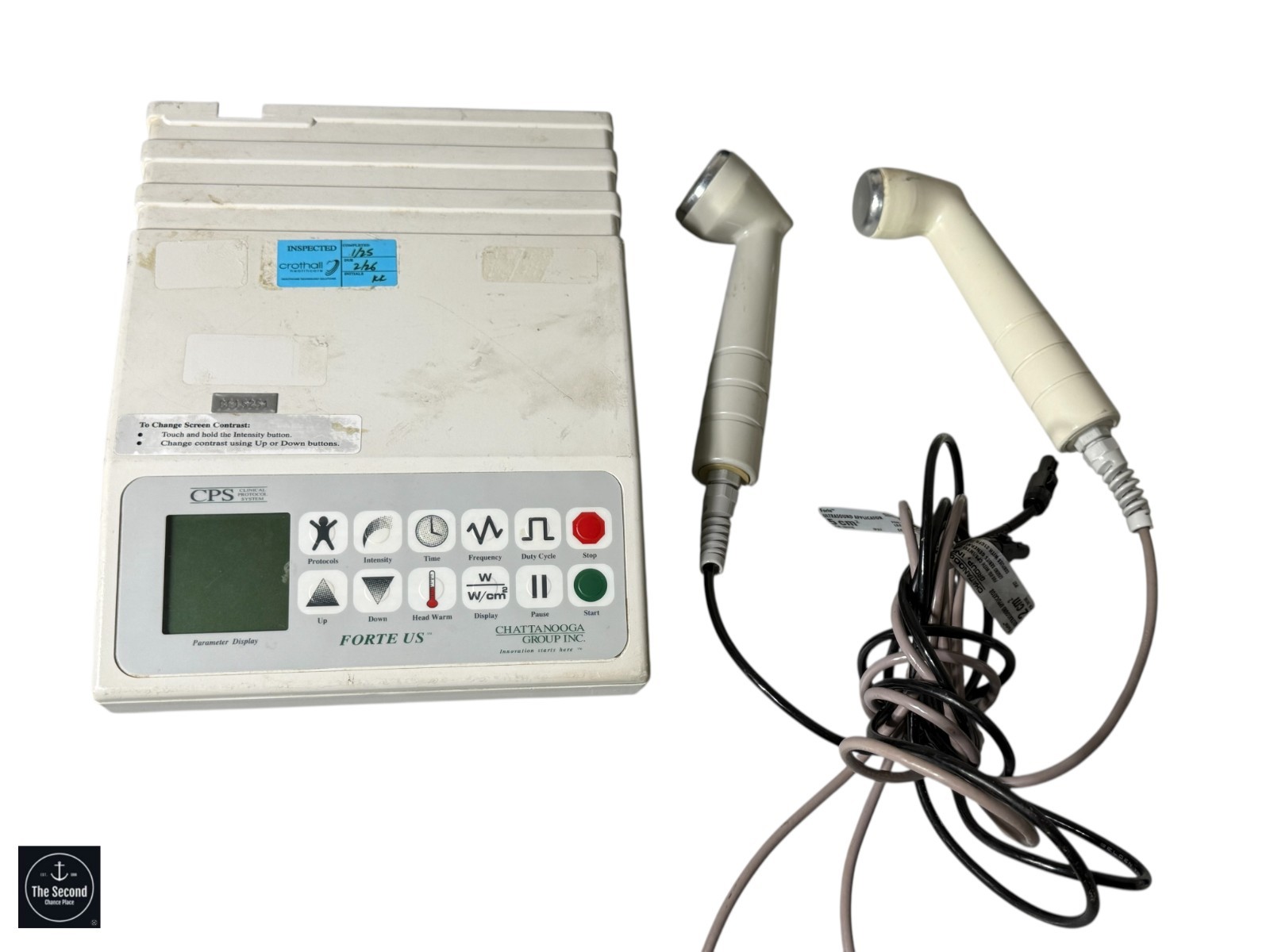 Chattanooga FORTE US CPS Clinical Protocol Ultrasound System w/ 2 Applicators