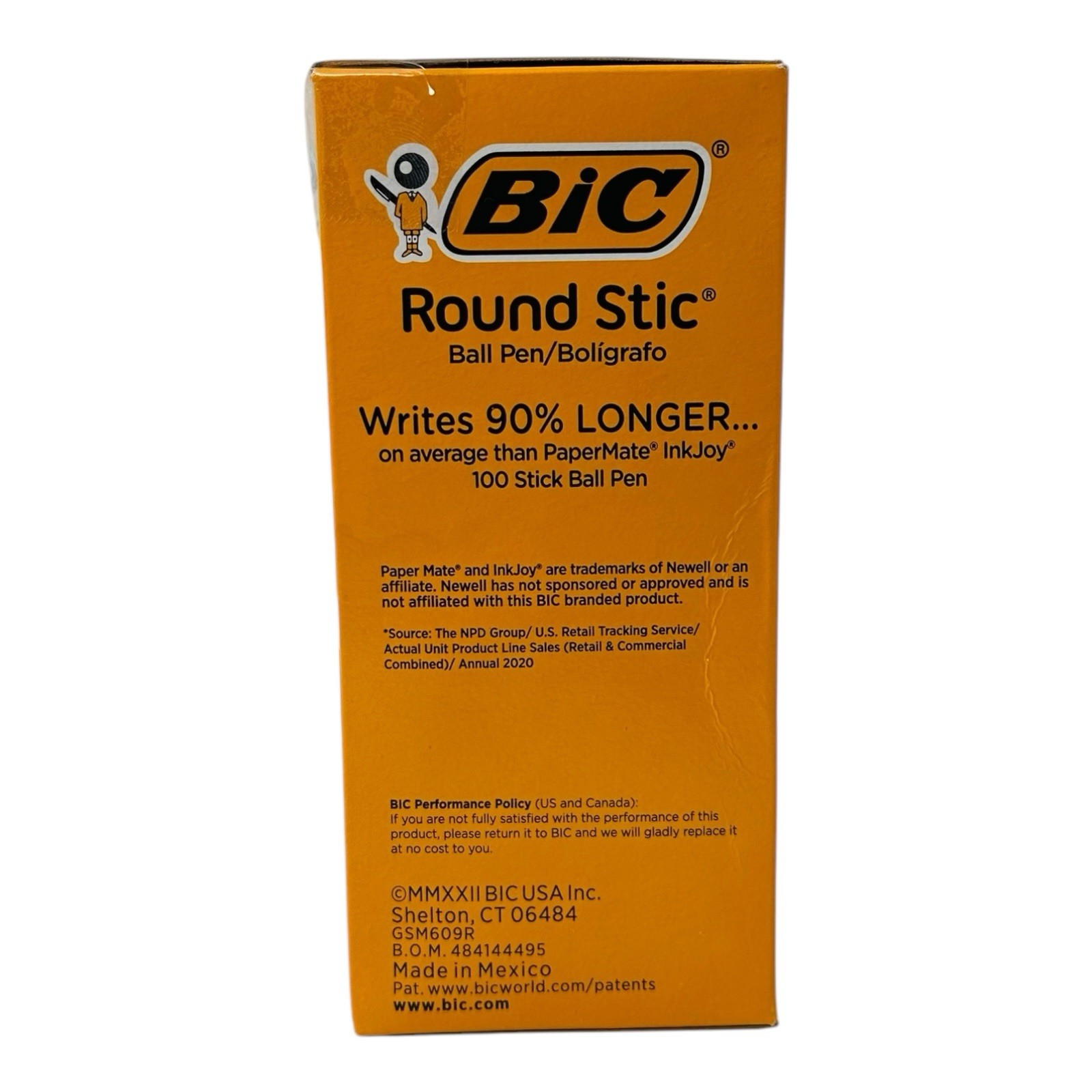 60 Pens BIC Pens Round Stic Xtra-Life Medium Point Ballpoint Pen Black Ink