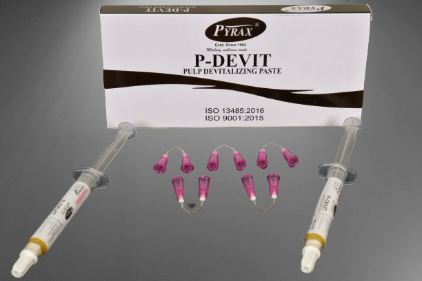 Pyrax P-DEVIT Pulp Devitalizing Paste 2 x 3gm Syringe Pack (Like Voco Depulpin)
