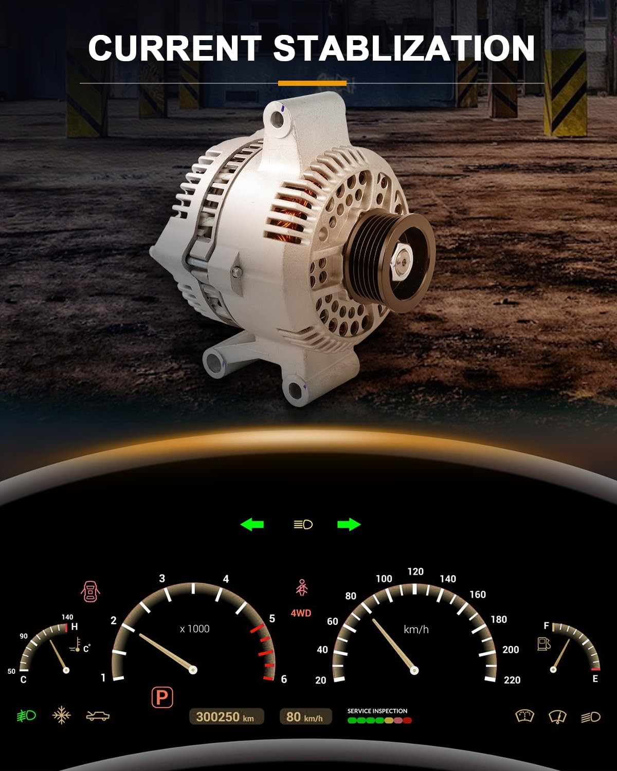 New Alternator for 2001-2005 Ford Ranger 4.0L Replace 8258N