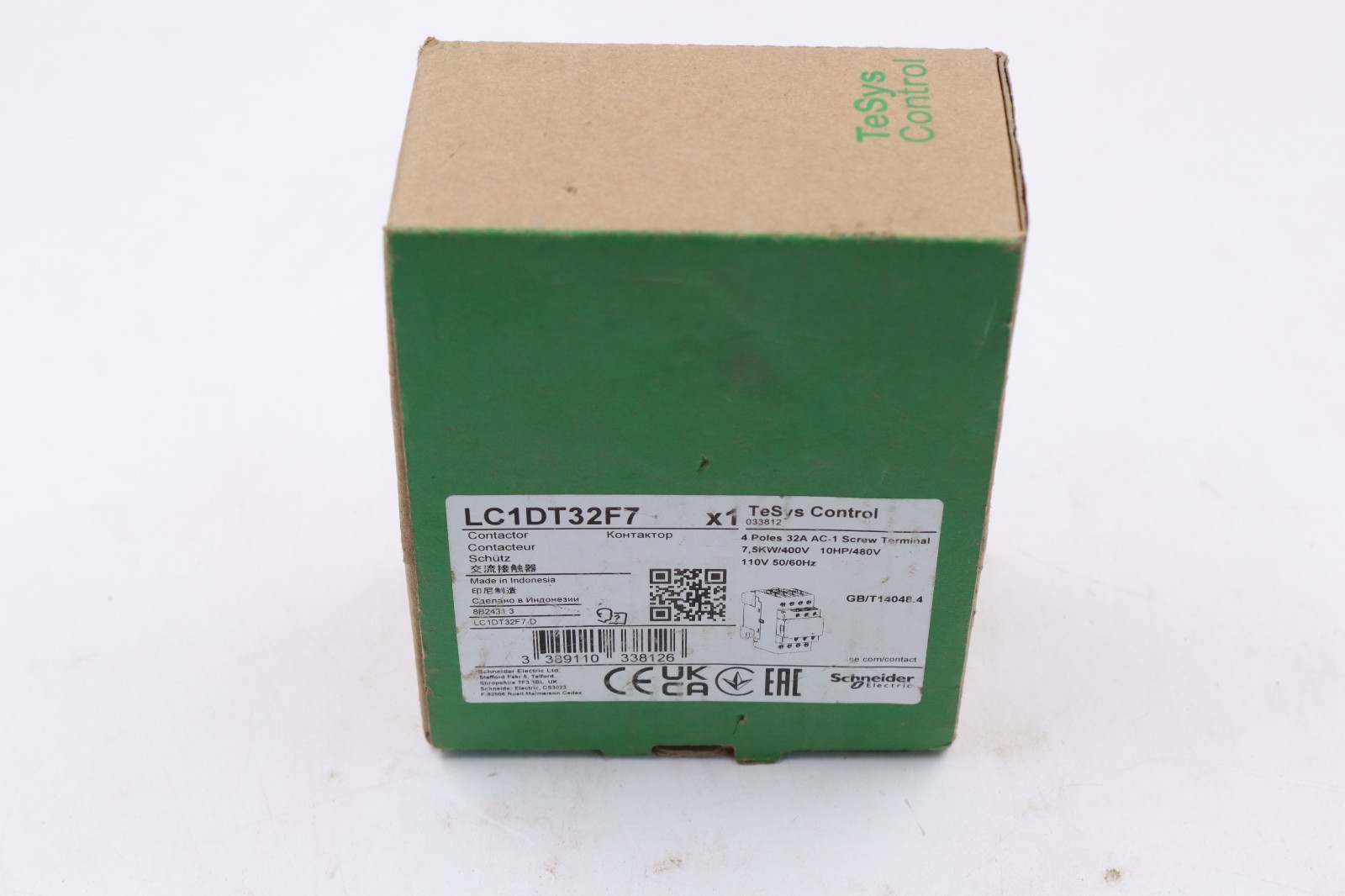 Schneider Electric LC1DT32F7 Contactor MADE IN INDONESIA