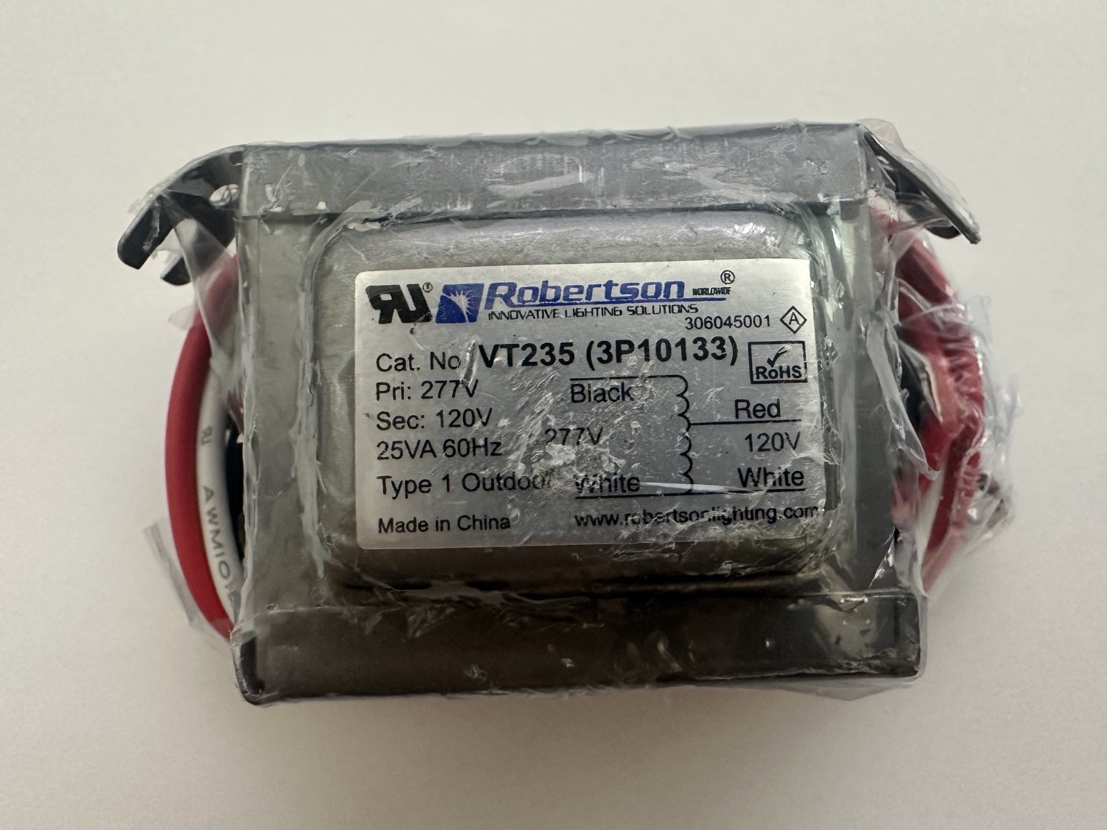 Robertson VT235 /A V2 (3P10133) Magnetic Step-Down Voltage Transformer – Sealed