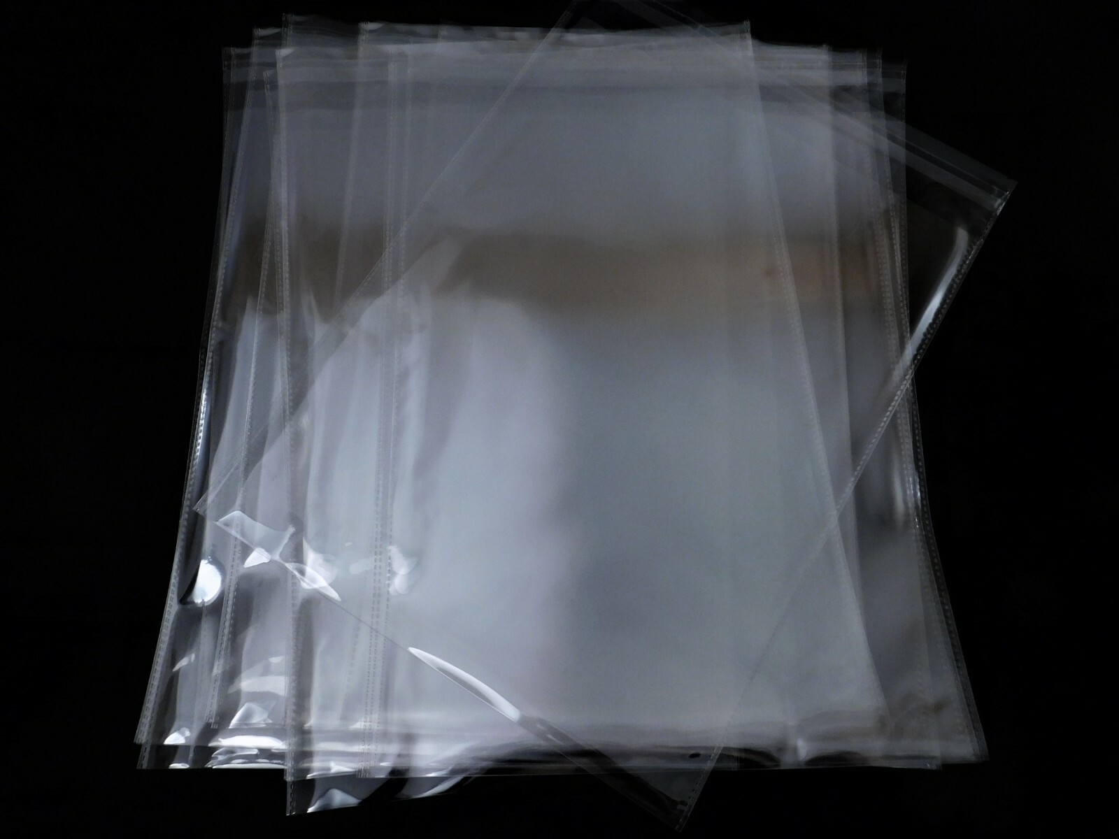 100 Clear Self Seal Bags 8×10 Water Resistant Light Weight Op Packaging Storage