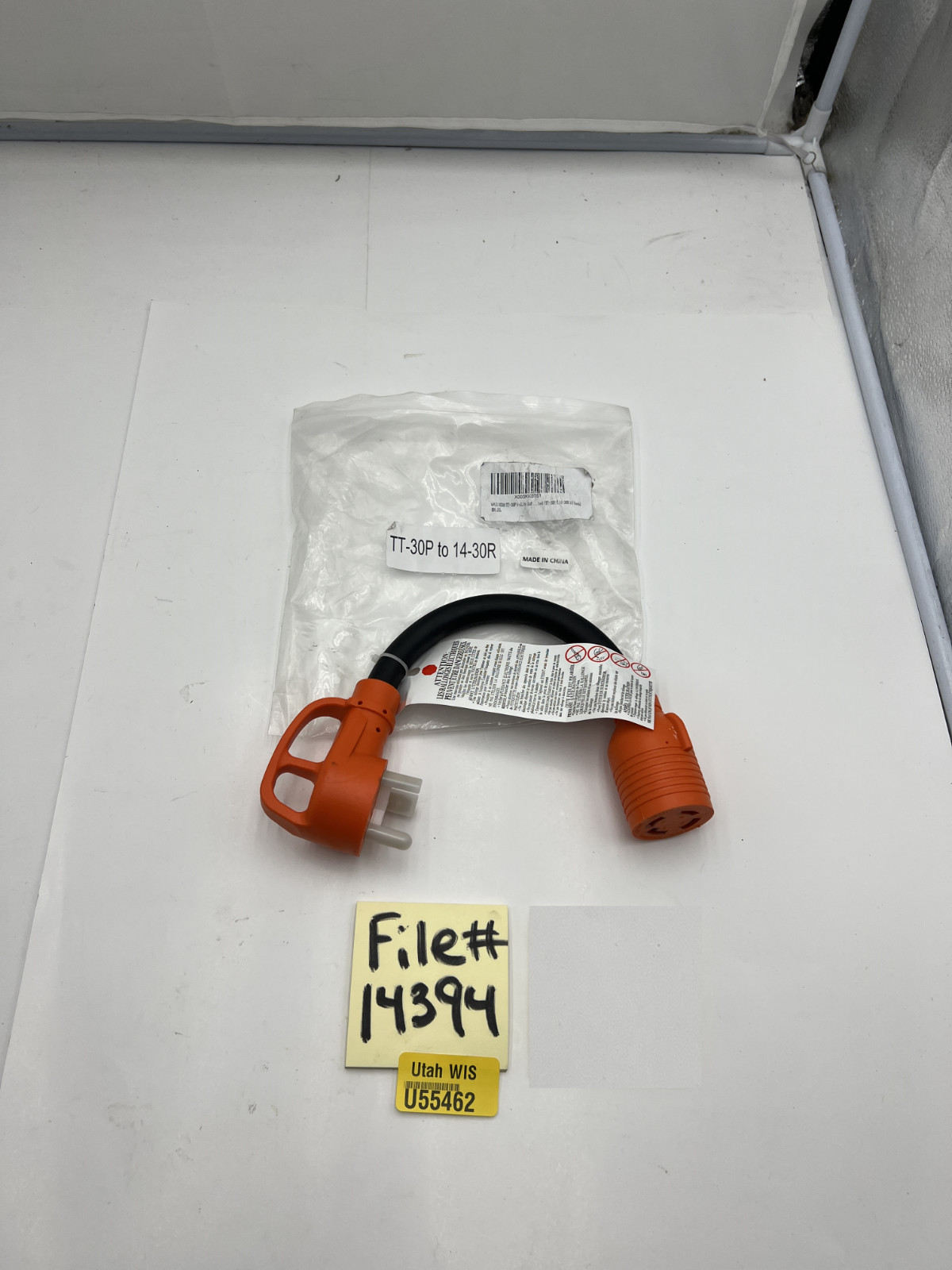 OPL5 NEMA TT-30P to L14-30R Female Generator Transfer Switch Adapter Cord 12 In