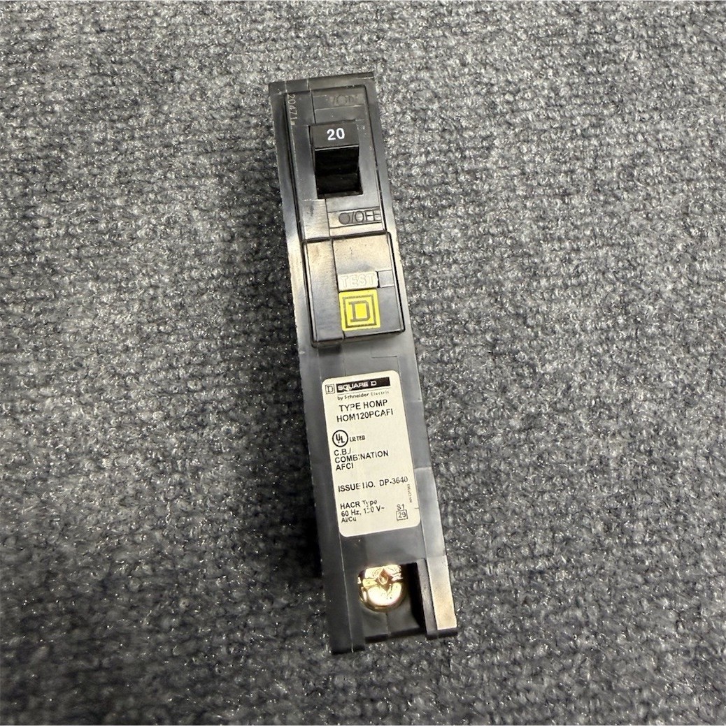 Square D HOM120PCAFI 20A AFCI Circuit Breaker 120V Single Pole