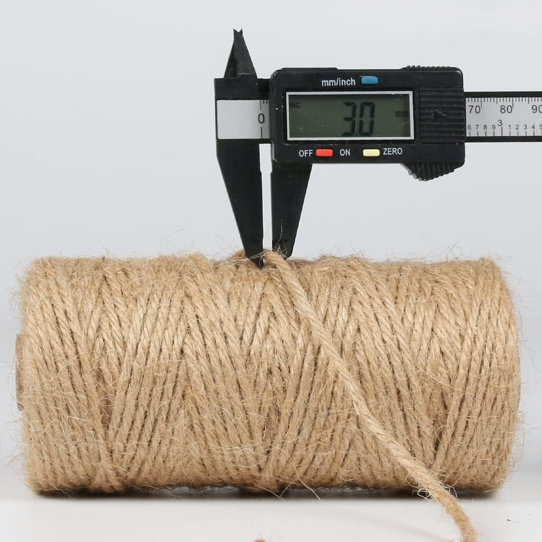 PerkHomy Jute Twine String 3mm 328Ft Natural Thin Ribbon for Craft, Gardening, W