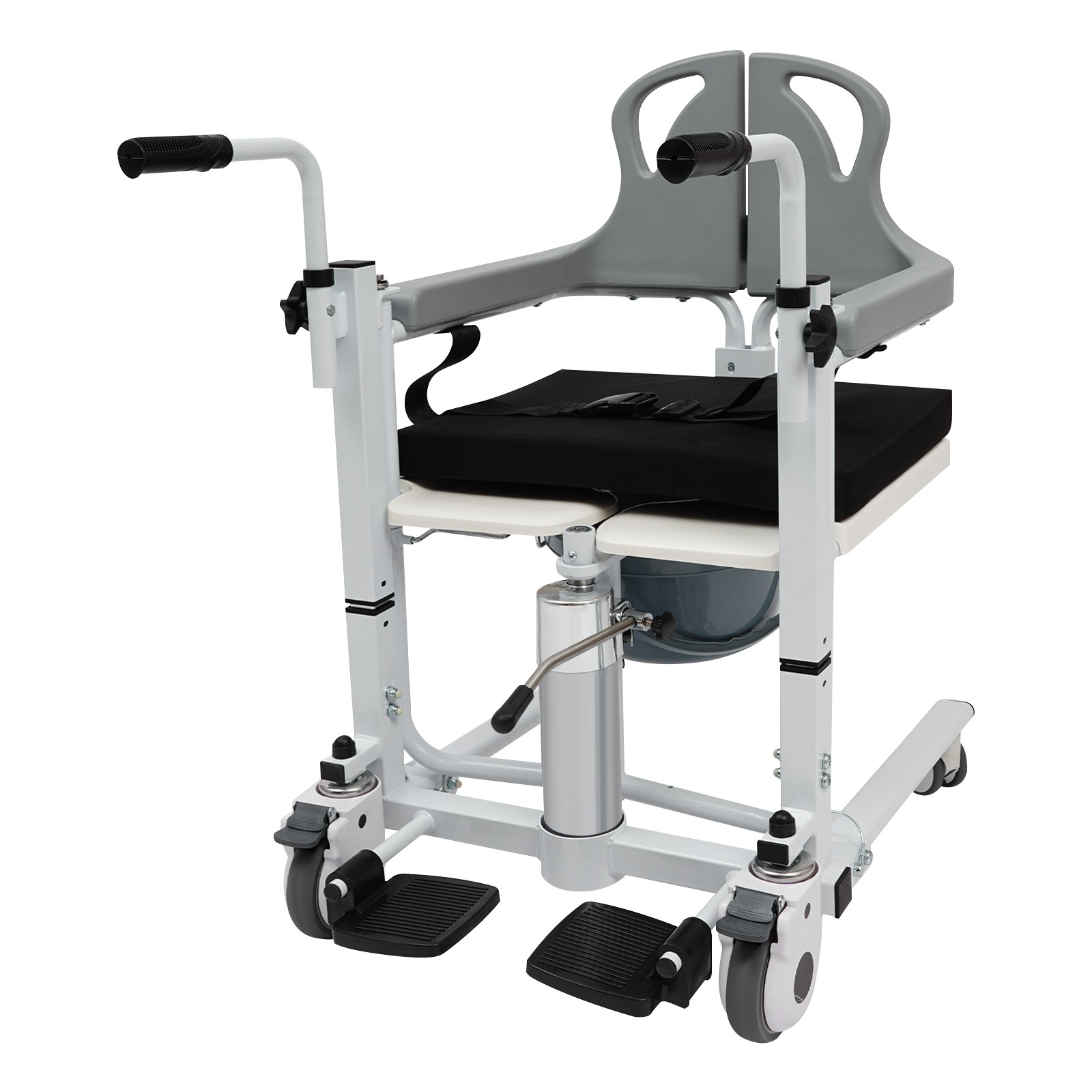 136kg/299.83lbs Patient Lift Nursing Chair Patient Hydraulic Transfer Wheelchair