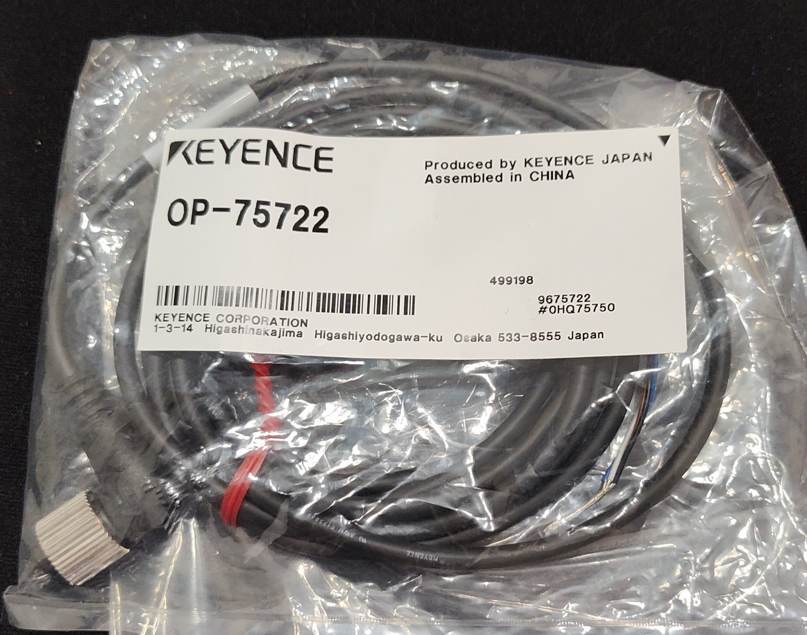 Keyence OP75722 Industrial Control System Cables