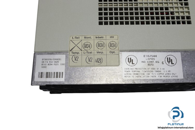 KEB 09.F4.S1D-3420 INVERTER DRIVE_KEB 09 F4 S1D 3420