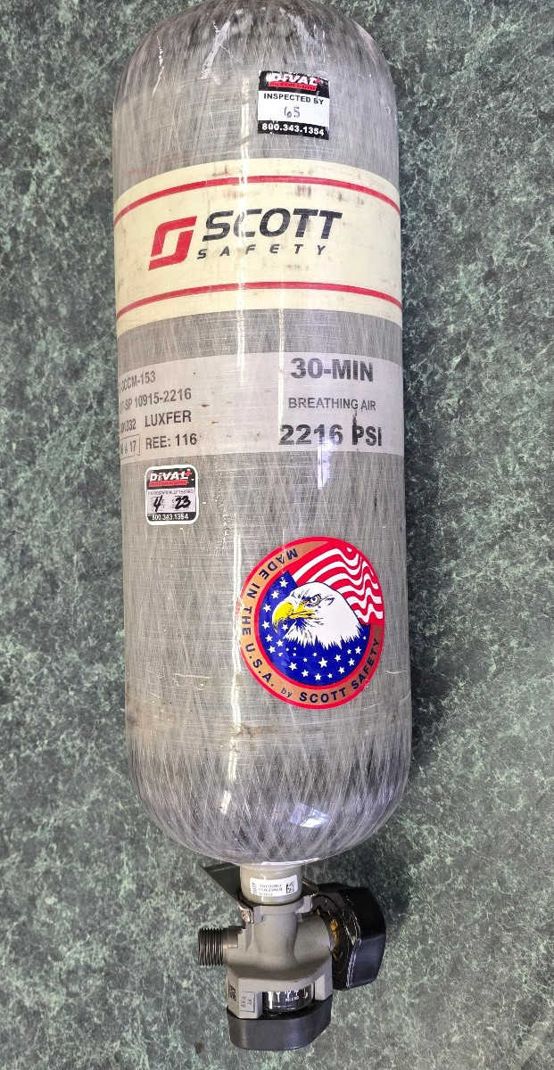 2017 SCOTT 30 min 2216 psi SCBA CARBON FIBER
