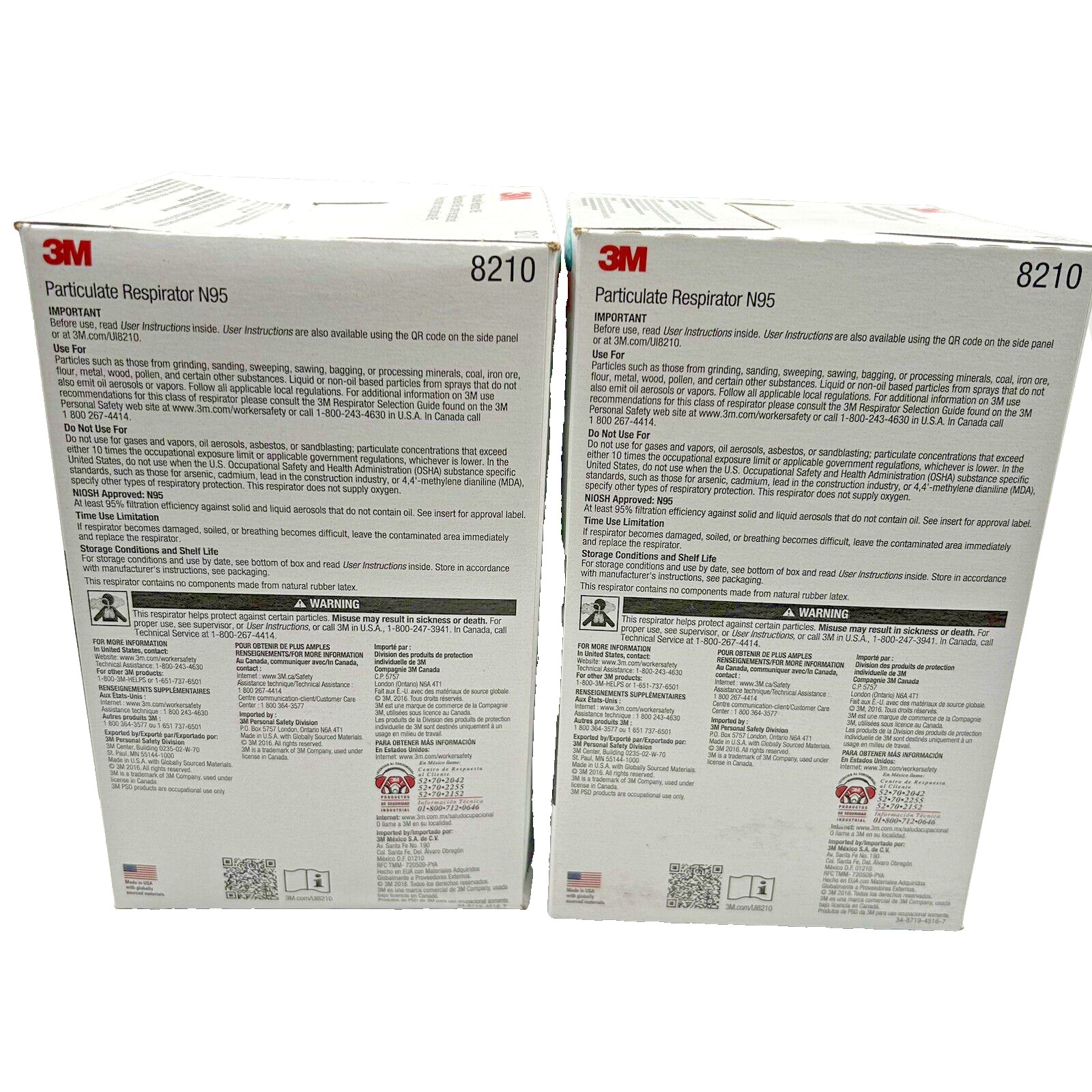 3M 8210 N95 Protective Particulate Respirator Mask Box/20 Masks Exp 09/24