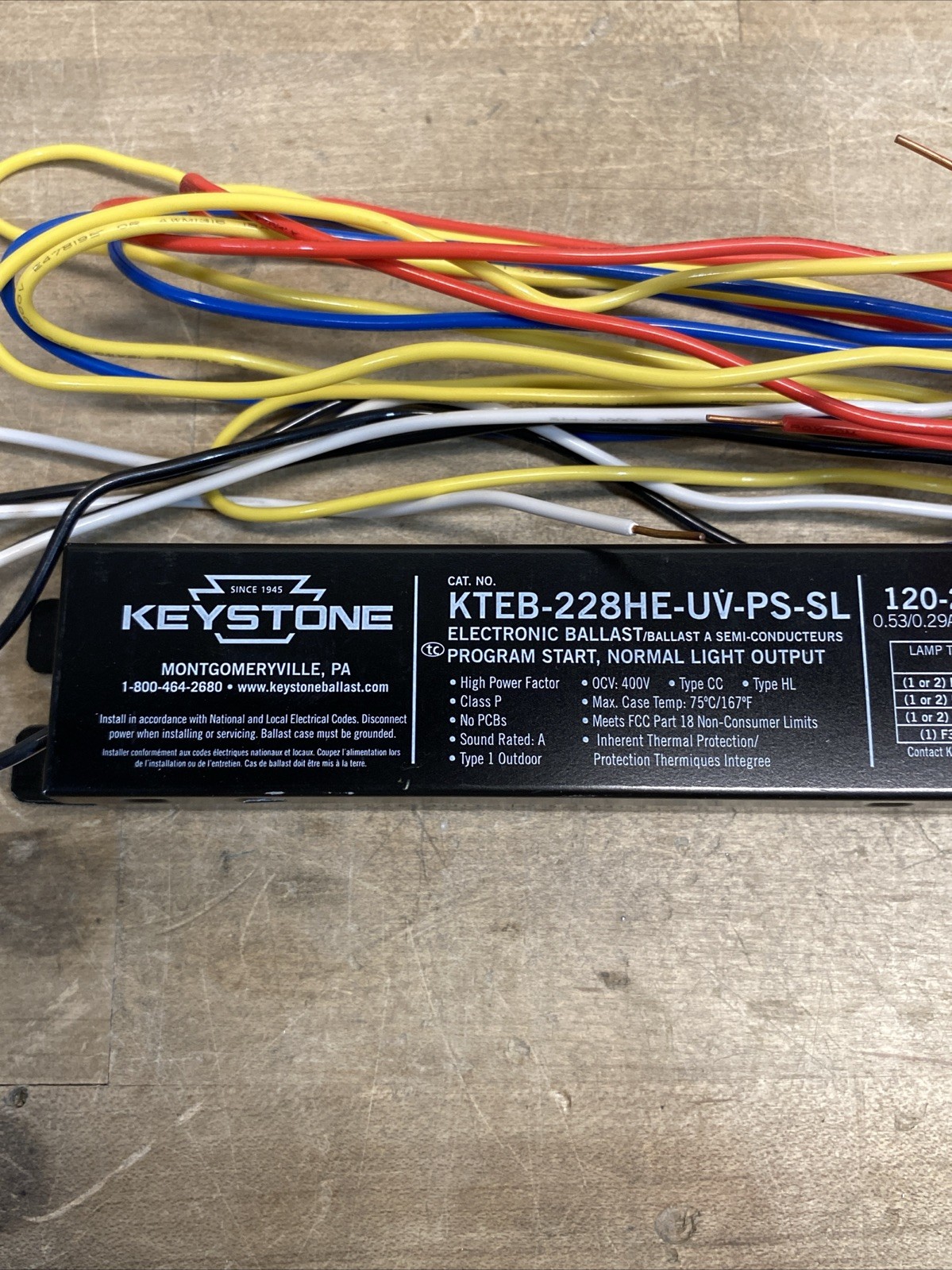 **NEW** Keystone KTEB-228HE-UV-PS-SL