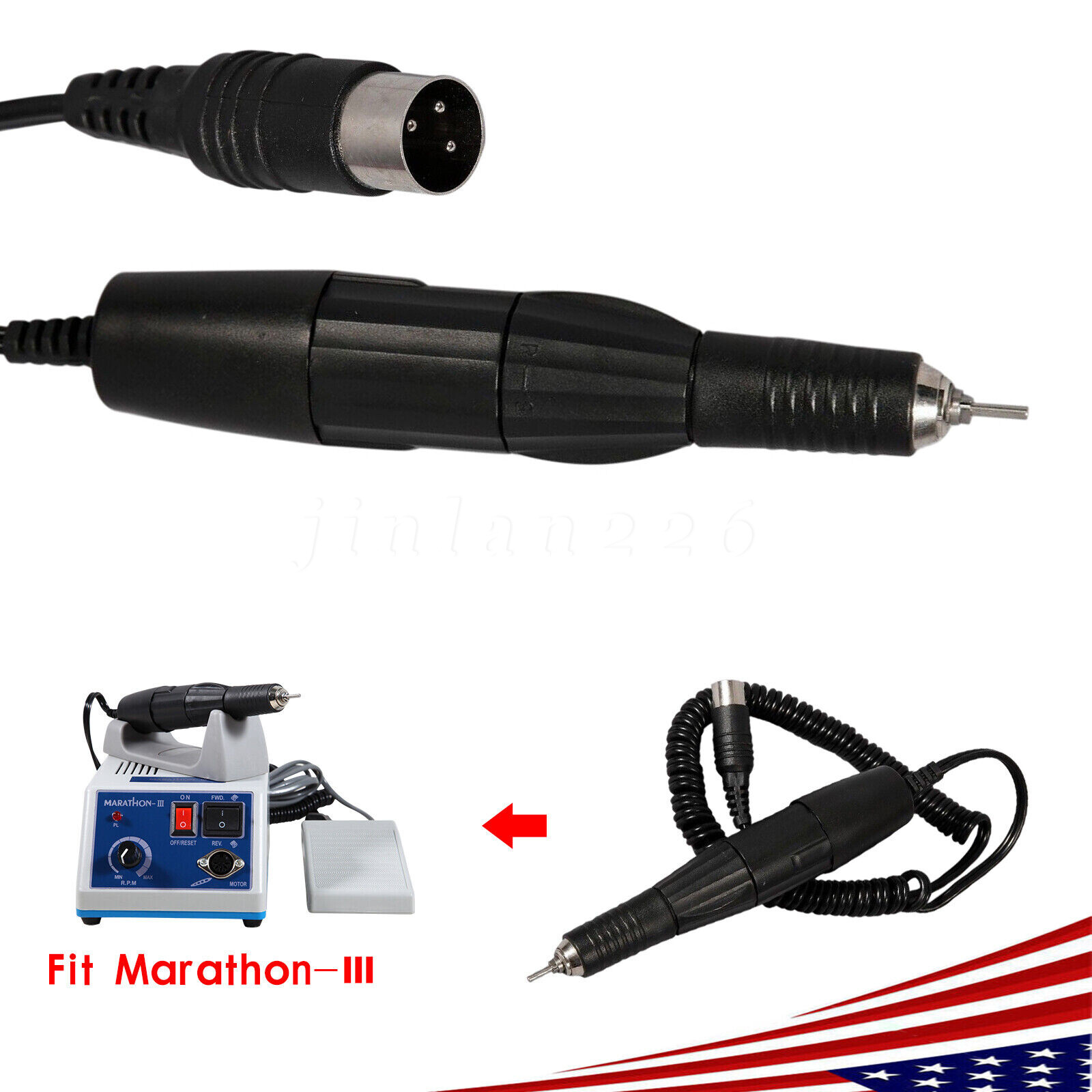 35K RPM Dental LAB MARATHON Micromotor Polishing Handpiece 35000 RPM