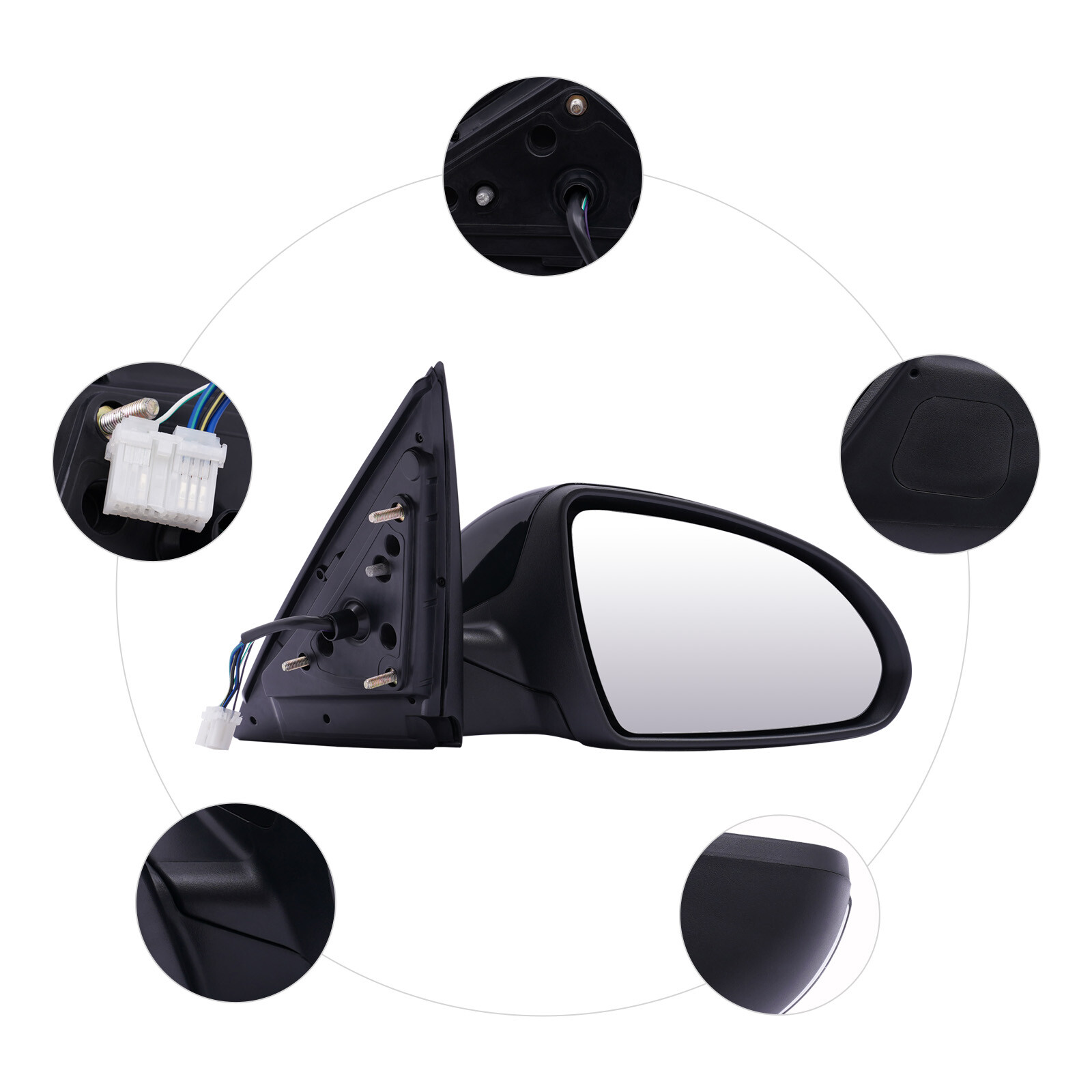 Right Side Rearview Mirror Passenger Side Mirror For 2016-2018 Kia Optima