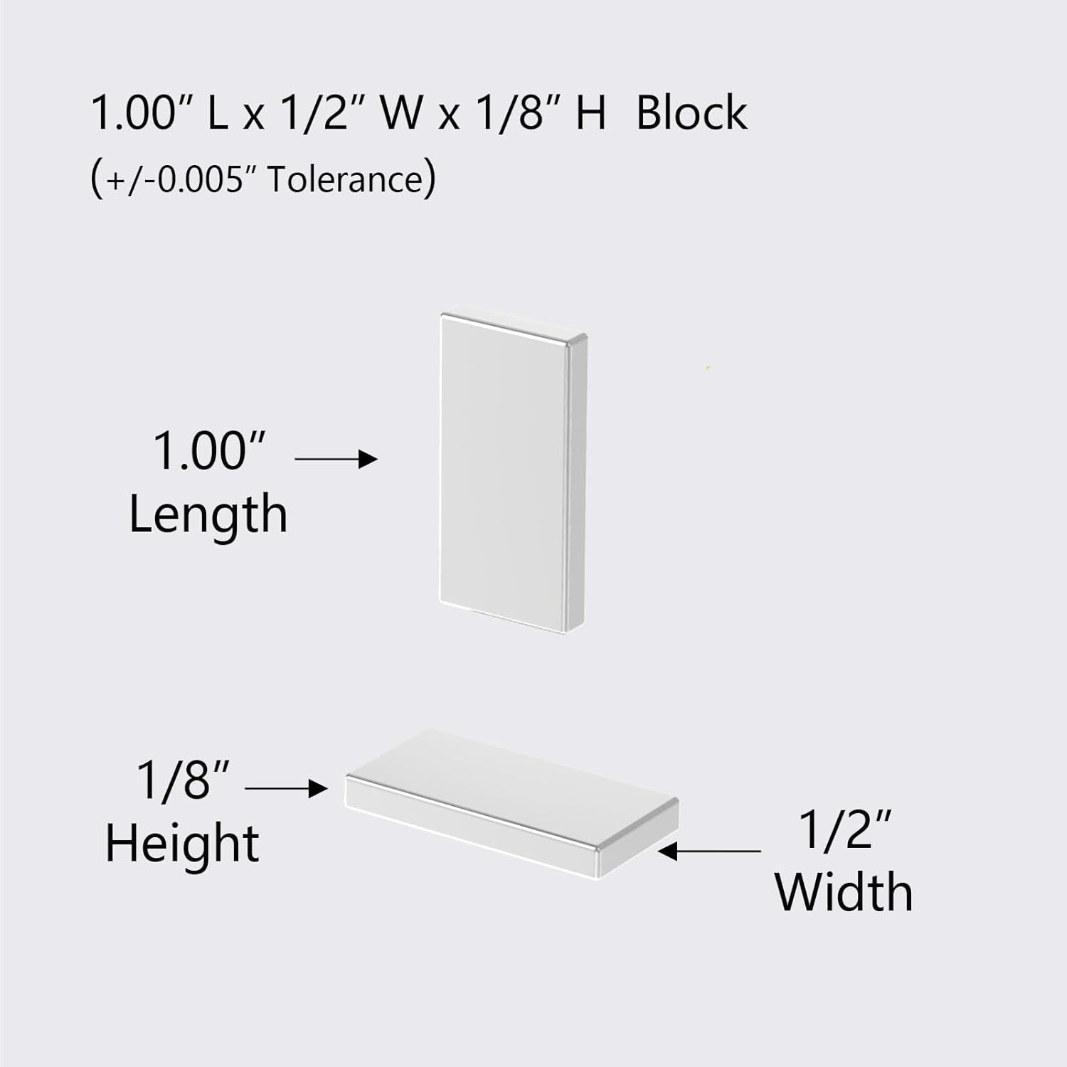 N52-1.00″ L x 1/2″ W x 1/8″ H – 16 Pack, Neodymium Bar Magnets, Powerful Rare…