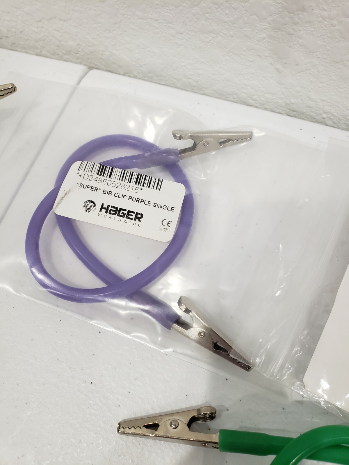 HAGER Miltex Napkin Bib Holder Silicone +Metal Dental Neck Strap Clips(Set Of 6)