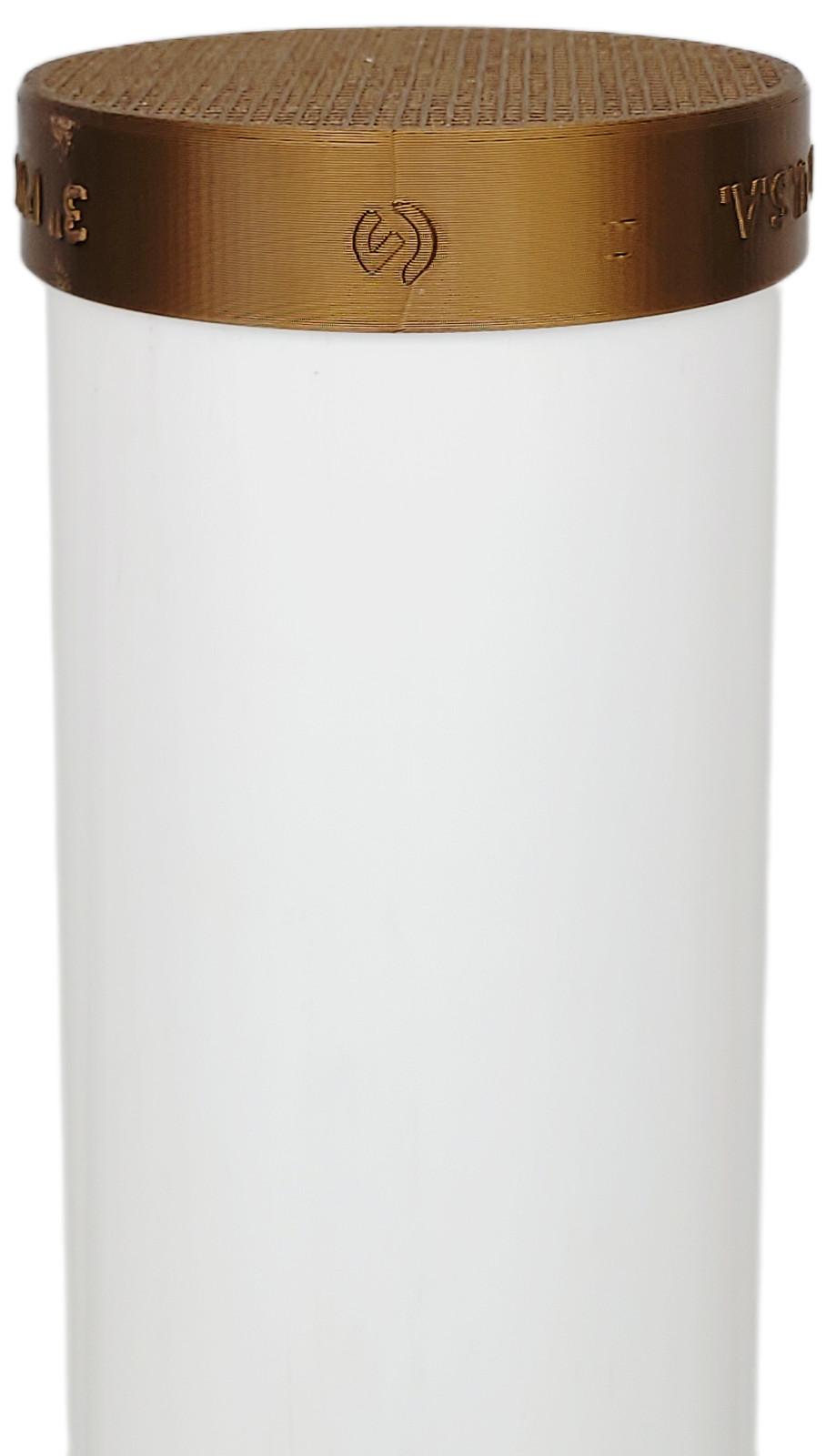 Copper PVC Pipe End Cap with Integral Screens for Socket Fit on End of Pipe