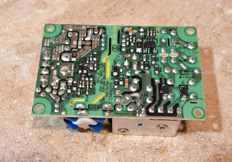 Mean Well Power Supply Module EPS-65S-24 AC DC Output 65W 24V 2.71A Open Frame