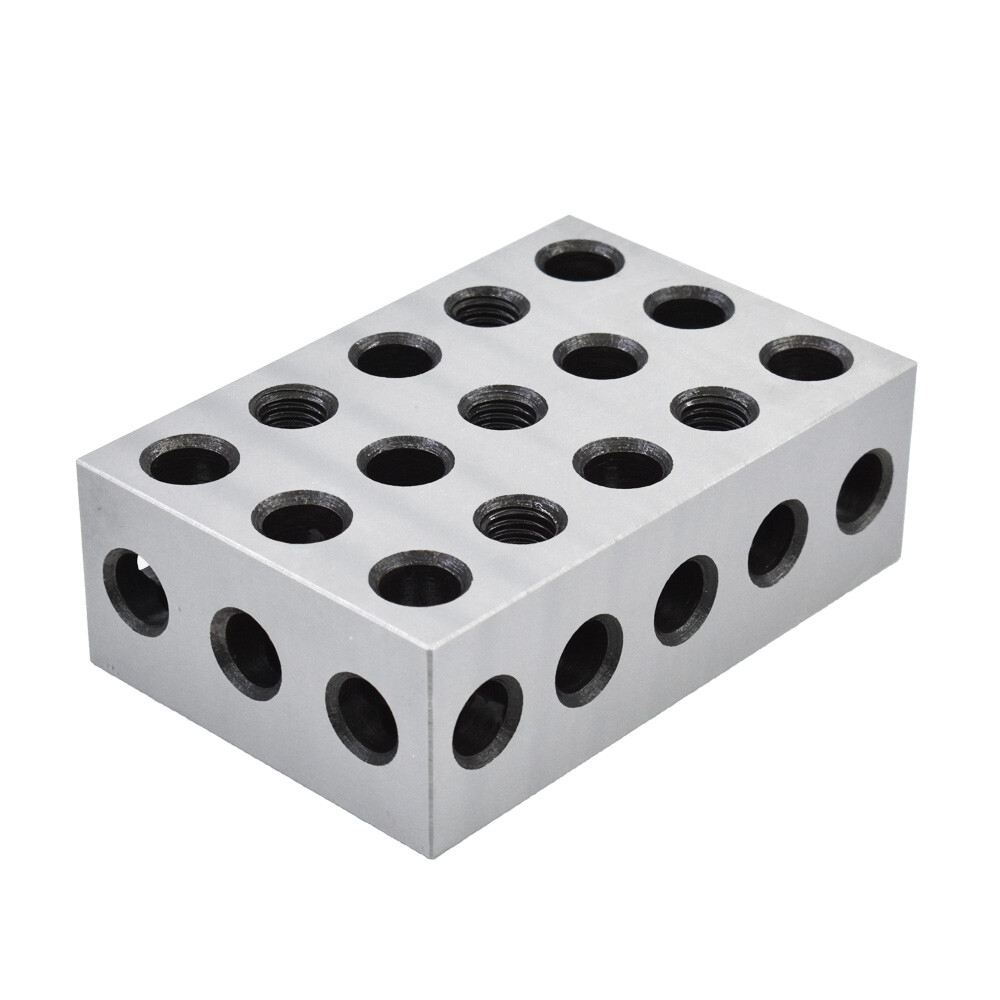 1 Pair 2-4-6 Blocks 23 Holes Matched Ultra Precision .0002″ Machinist 246 Jig